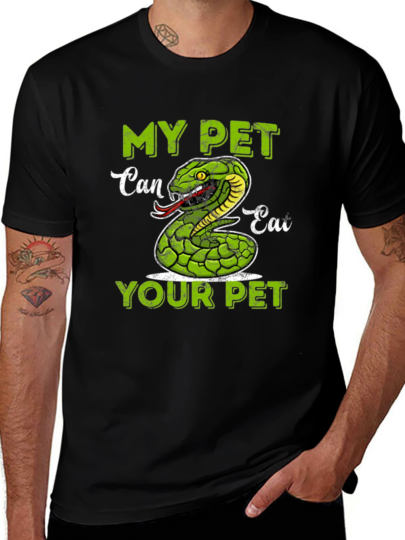 Variant 2 of My Pet Can Eat Your Pet Snake T-Shirt