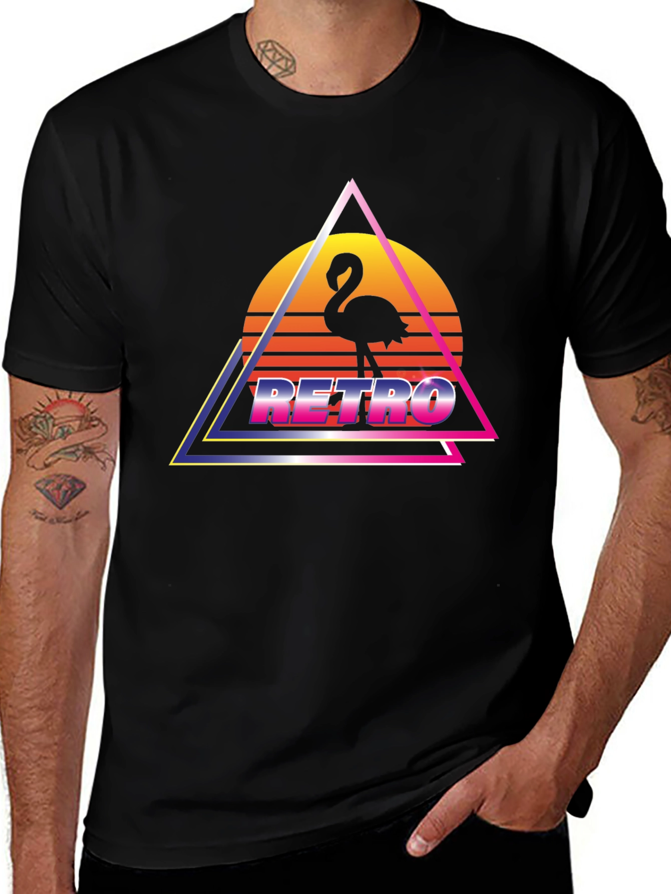 Variant 12 of Retro Flamingo T-Shirt