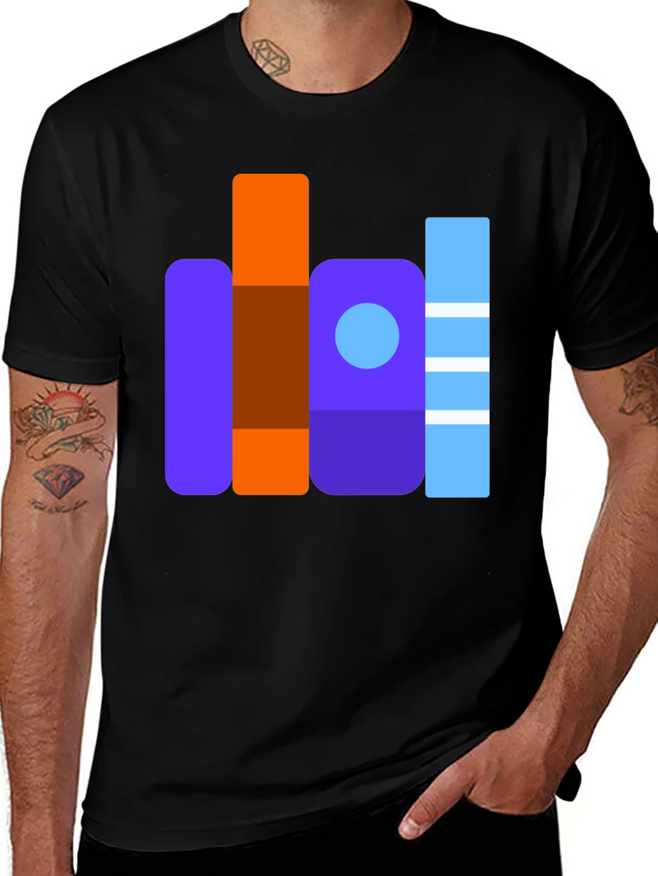 Variant 22 of Geometric Style Graphic T-Shirt - Modern Casual Tee