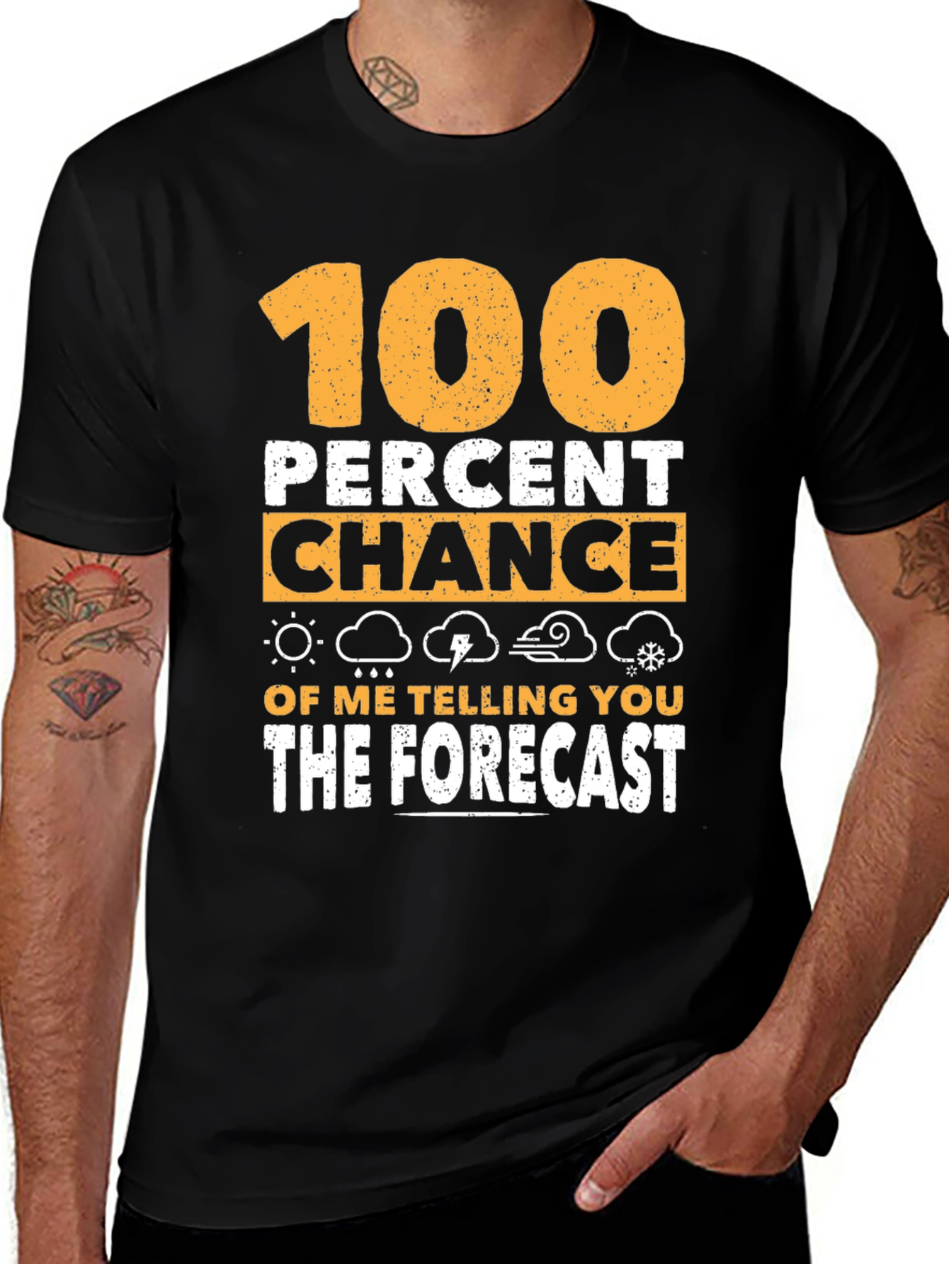 Variant 27 of Funny Weather Forecast T-Shirt