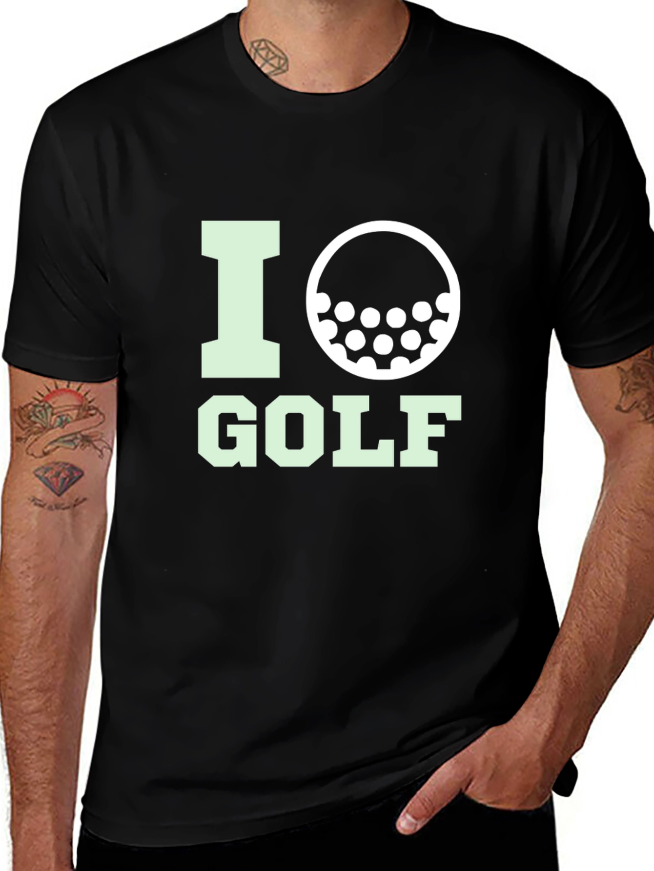 Variant 17 of I Heart Golf T-Shirt - Novelty Golf Lover Tee