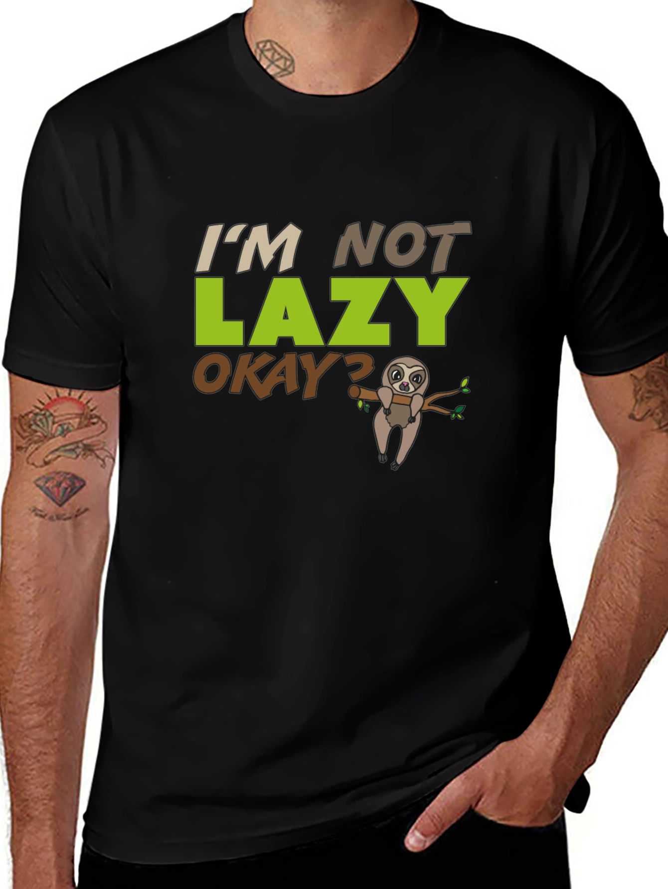 Variant 5 of I'm Not Lazy Sloth T-Shirt