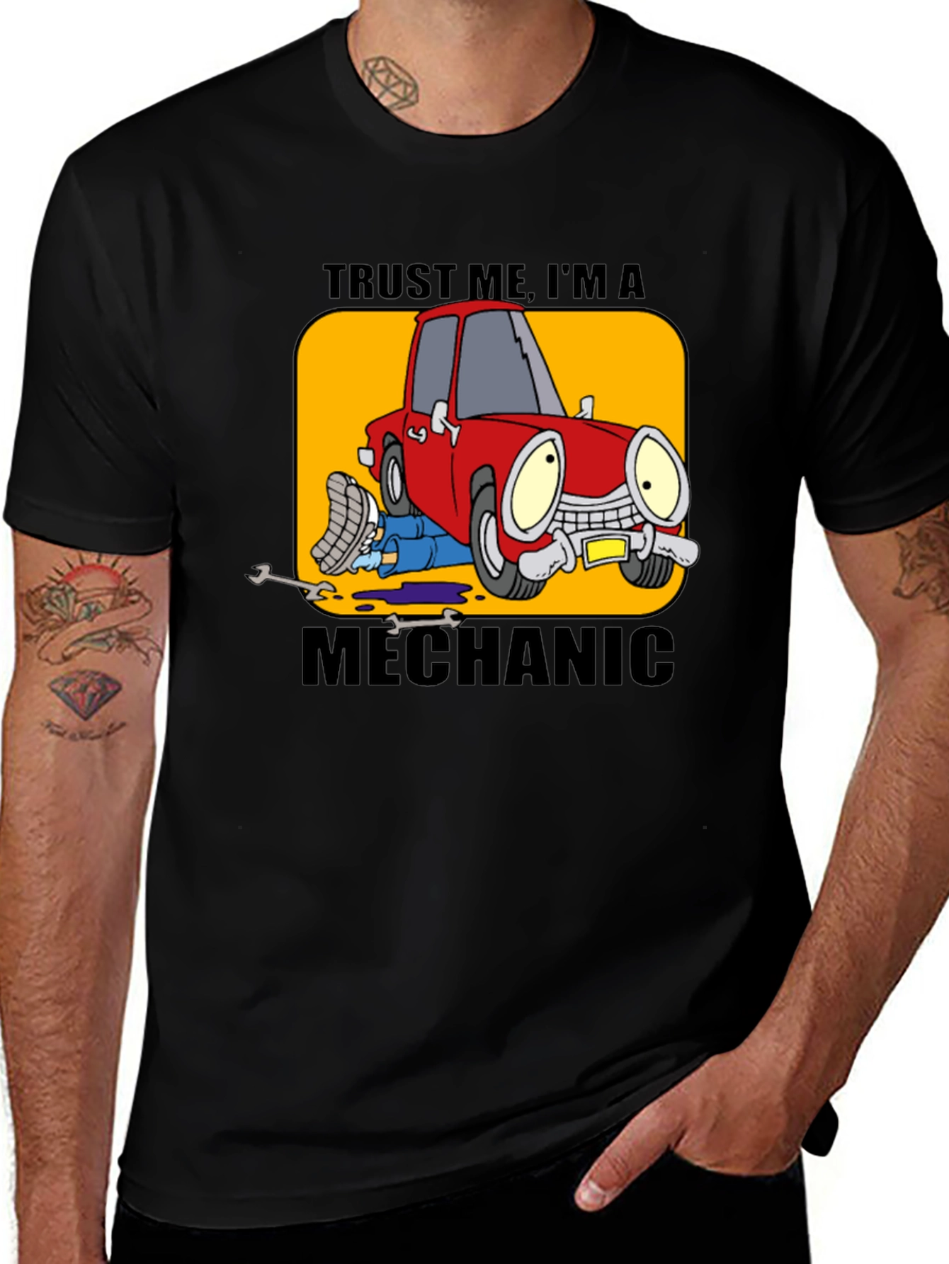 Variant 6 of Trust Me I'm A Mechanic Graphic T-Shirt