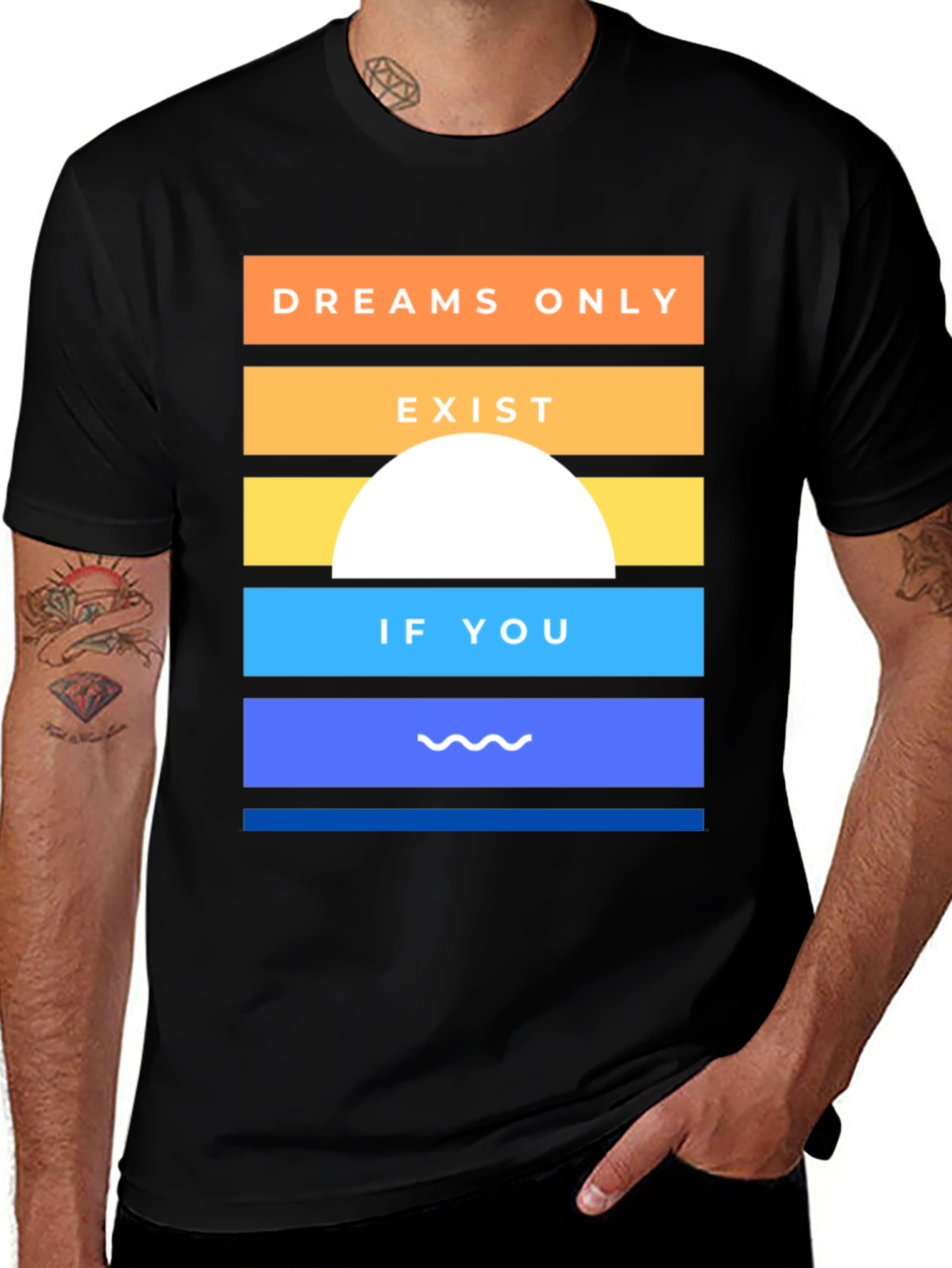Variant 8 of Dreams Exist Graphic Tee - Unisex Cotton T-Shirt
