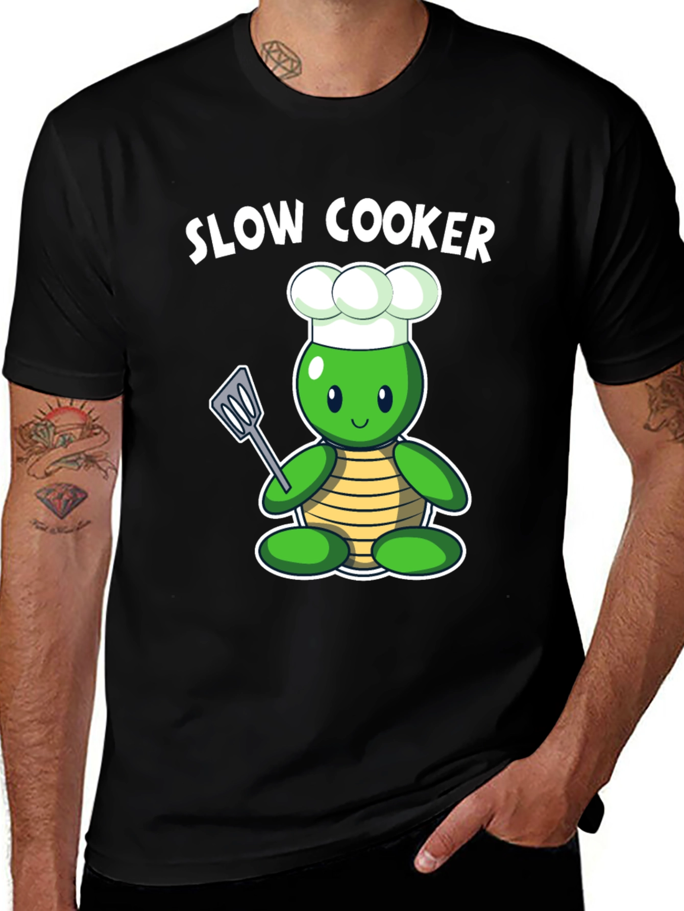 Variant 18 of Slow Cooker Turtle Chef T-Shirt