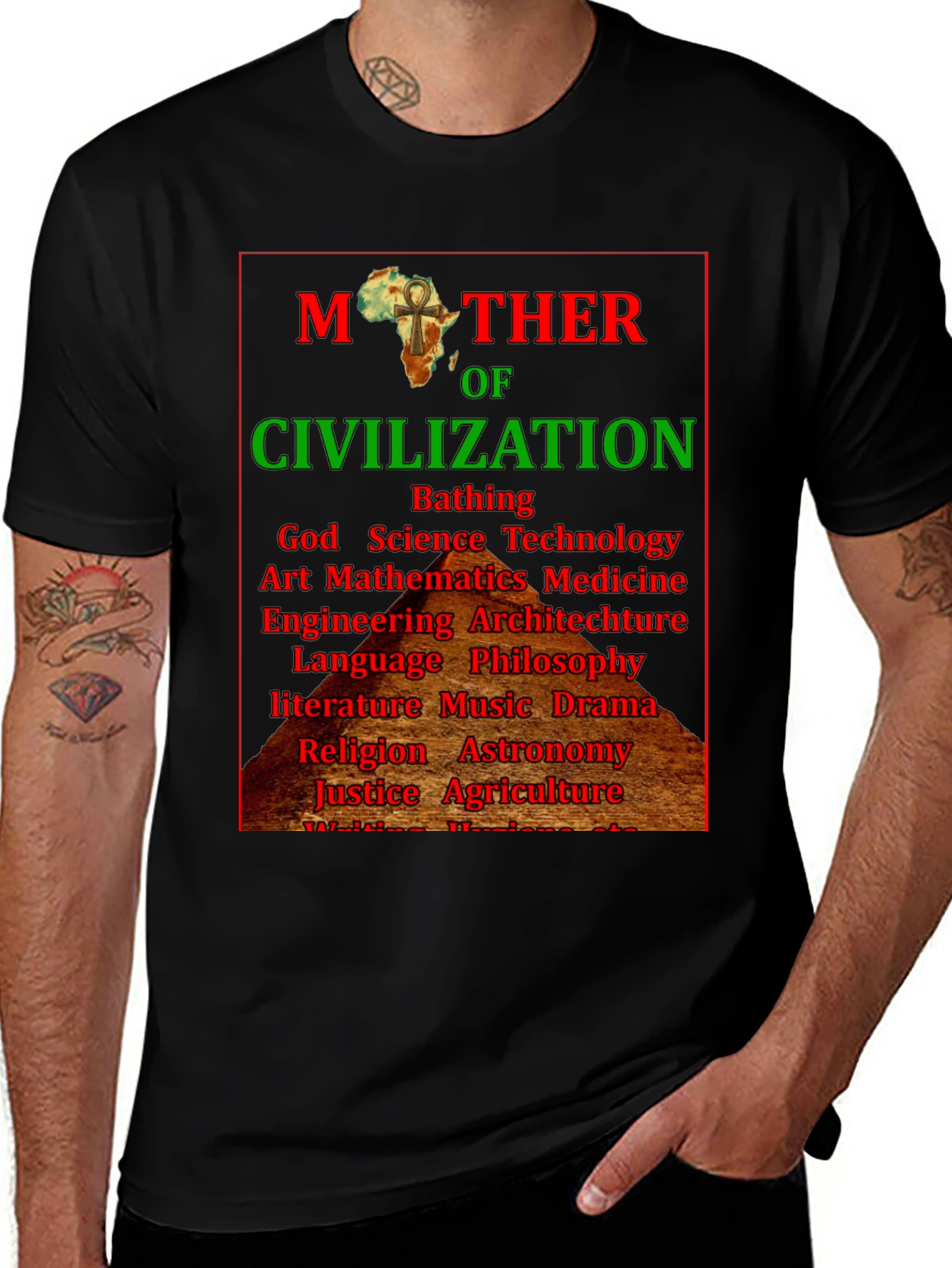 Black Mother of Civilization Graphic T-Shirt main image