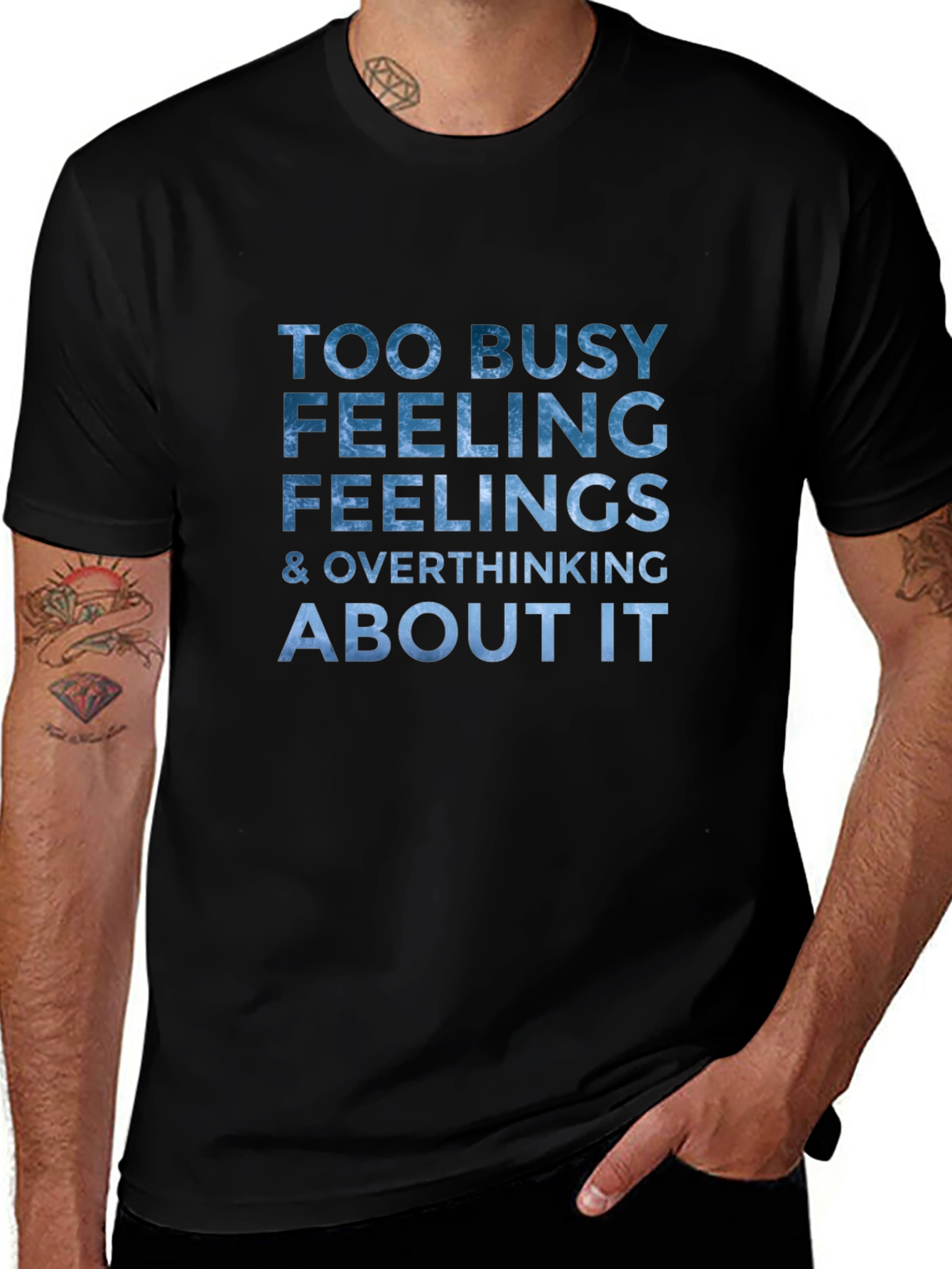 Variant 16 of Busy Feeling Graphic T-Shirt - Overthinking Tee