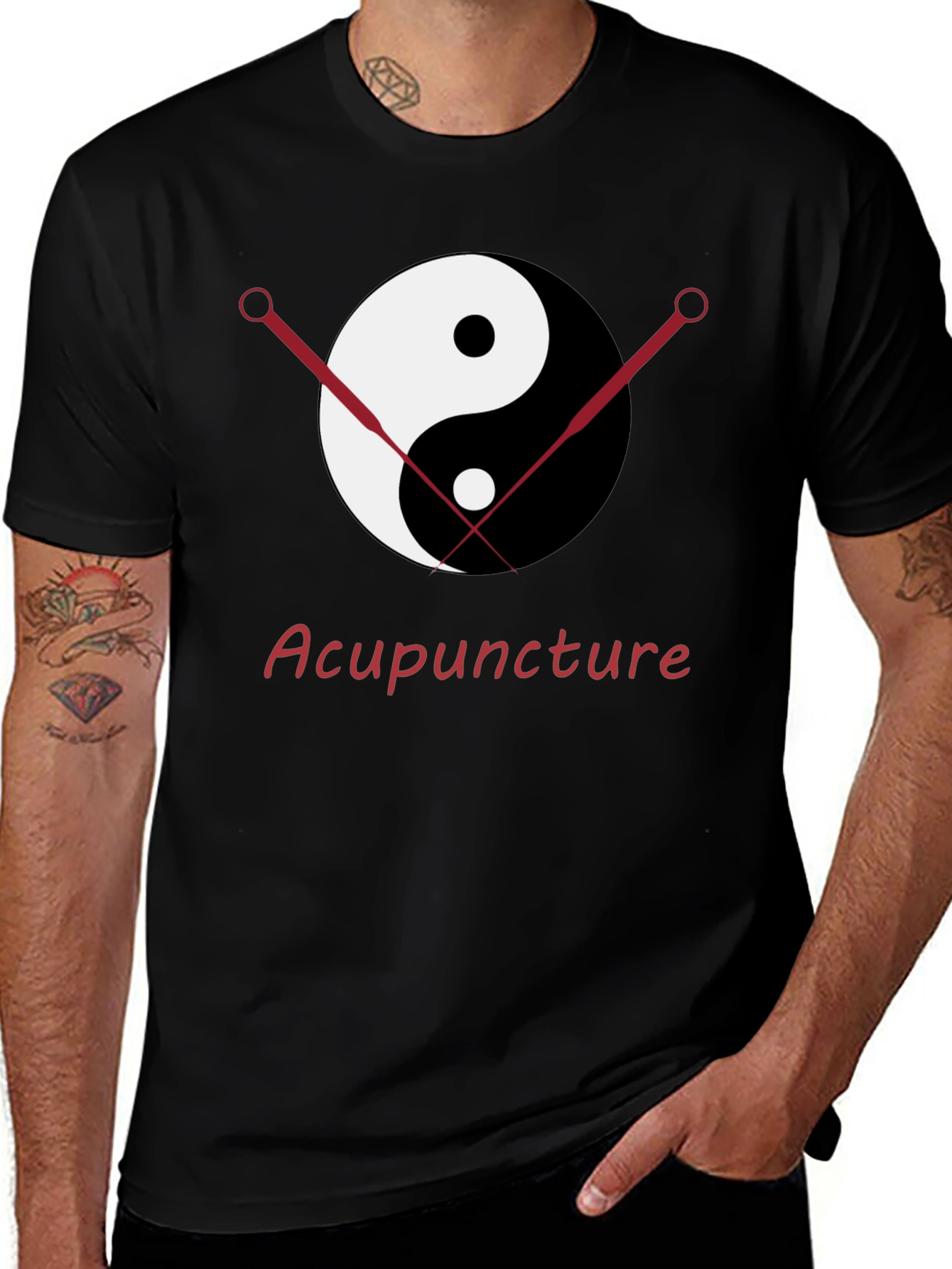 Variant 5 of Yin Yang Acupuncture T-Shirt - Unisex Soft Style