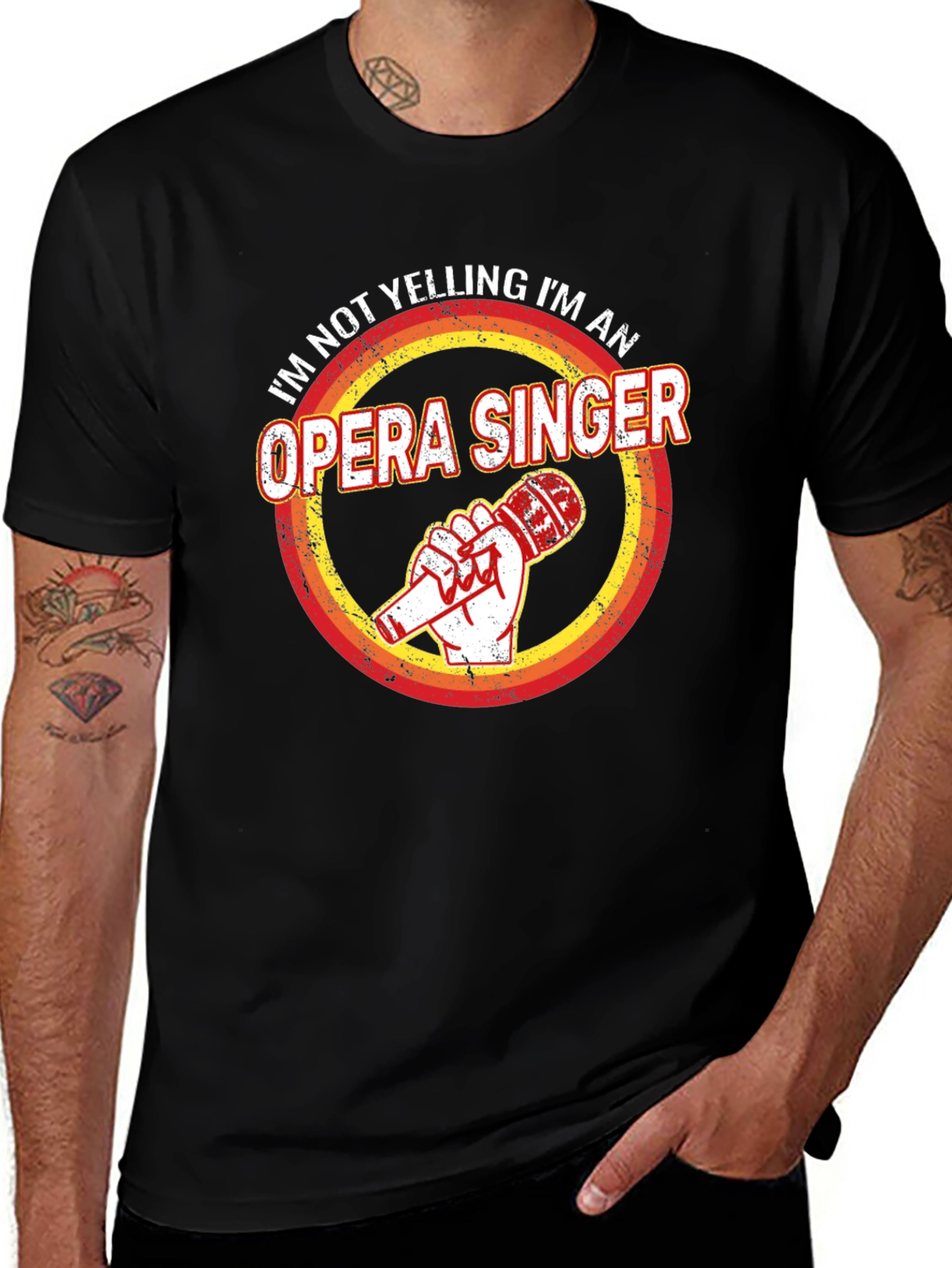 Variant 27 of Opera Singer T-Shirt: I'm Not Yelling!