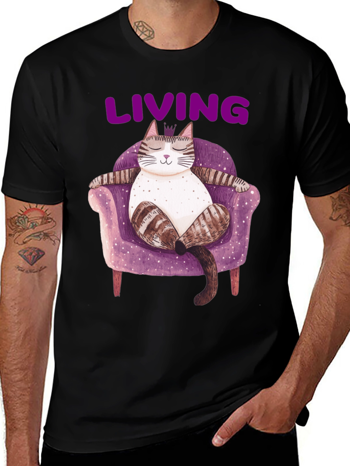Variant 8 of Living the Dream Cat T-Shirt