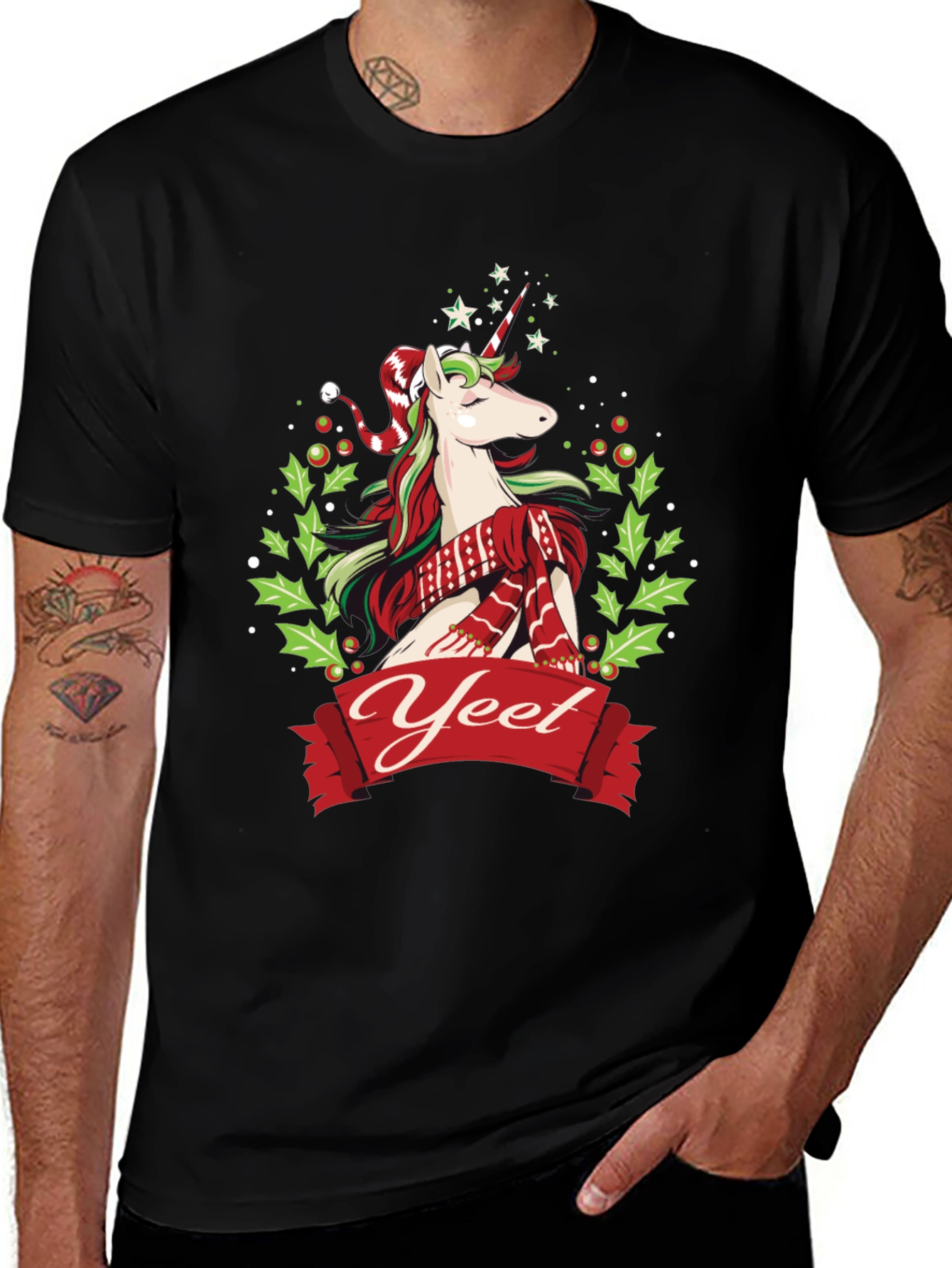 Yeet Christmas Unicorn T-Shirt