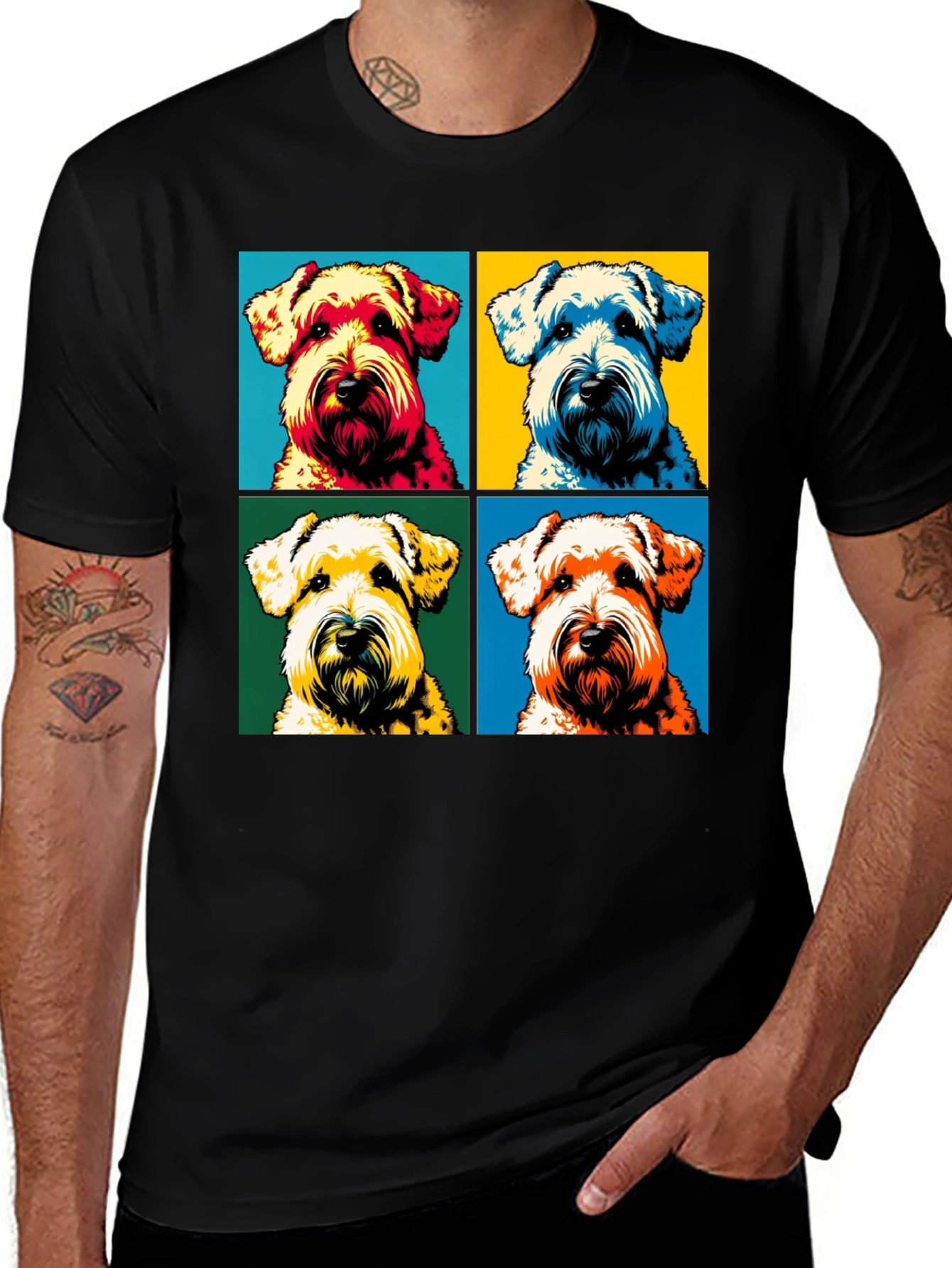 Variant 13 of Pop Art Dog T-Shirt - Modern Graphic Tee