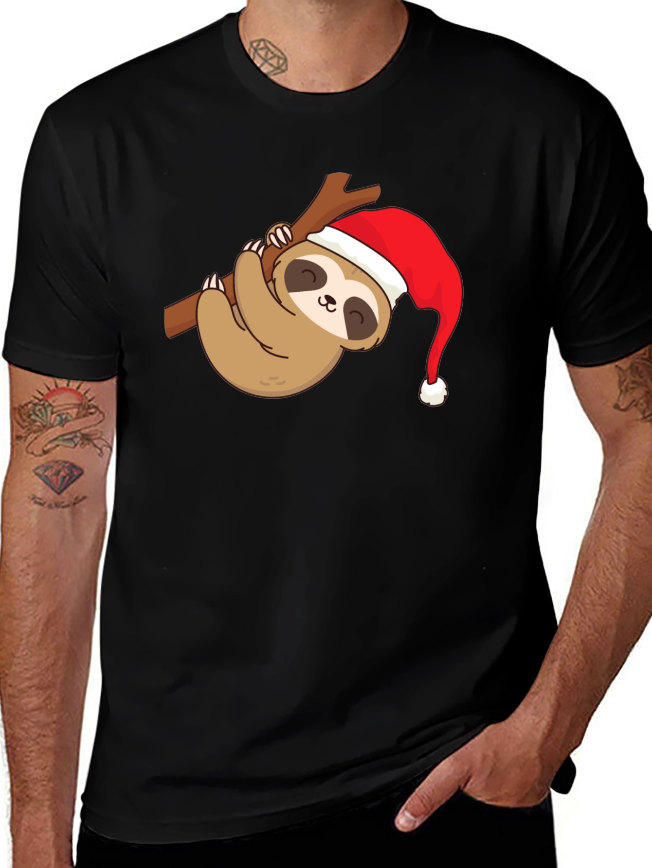 Variant 28 of Holiday Sloth Graphic Tee