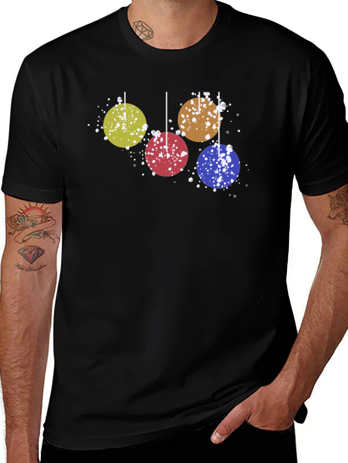 Variant 12 of Holiday Ornament Graphic Tee - Fun Christmas Style