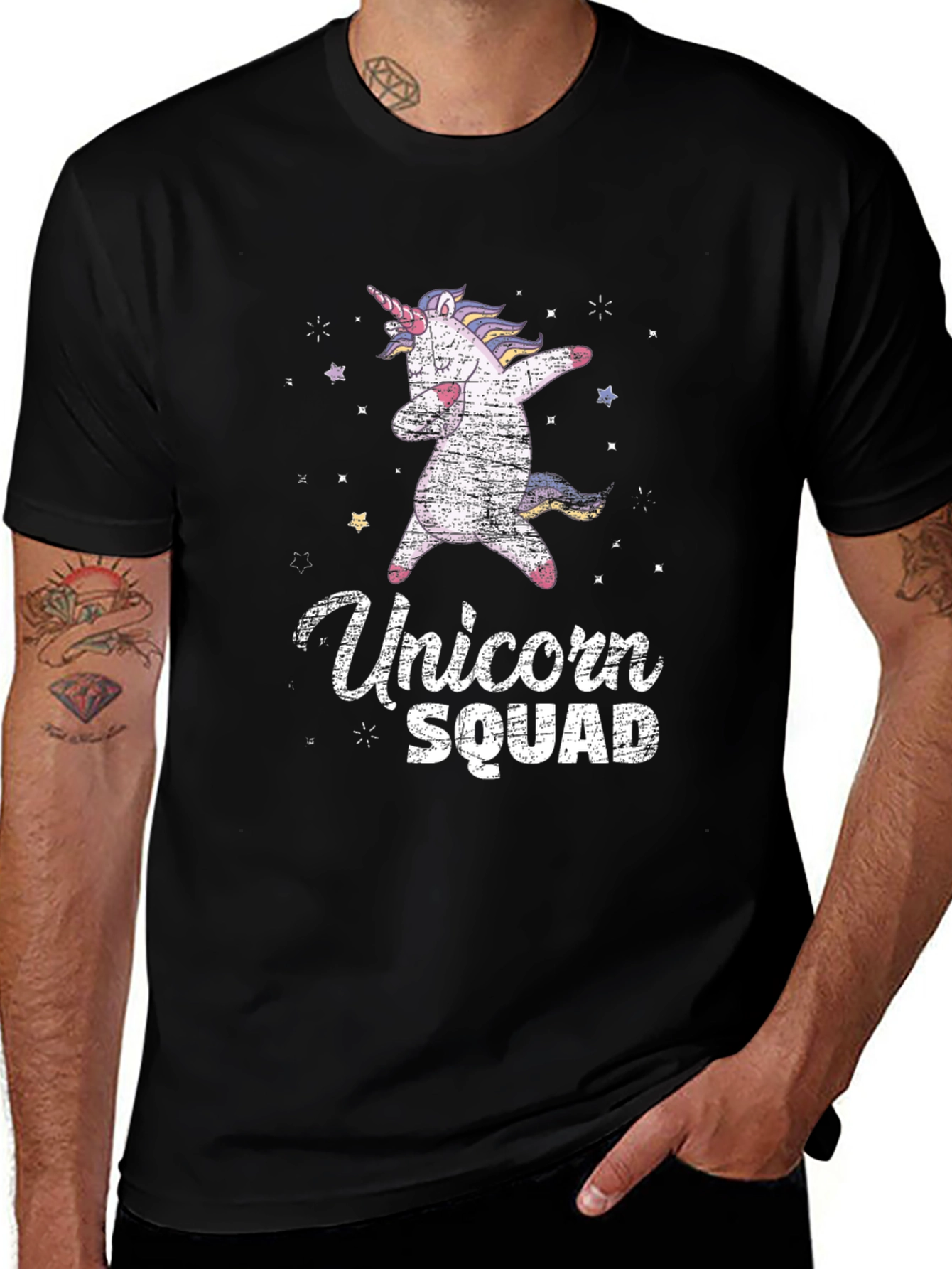 Variant 13 of Unicorn Squad Dabbing T-Shirt - Fun & Trendy