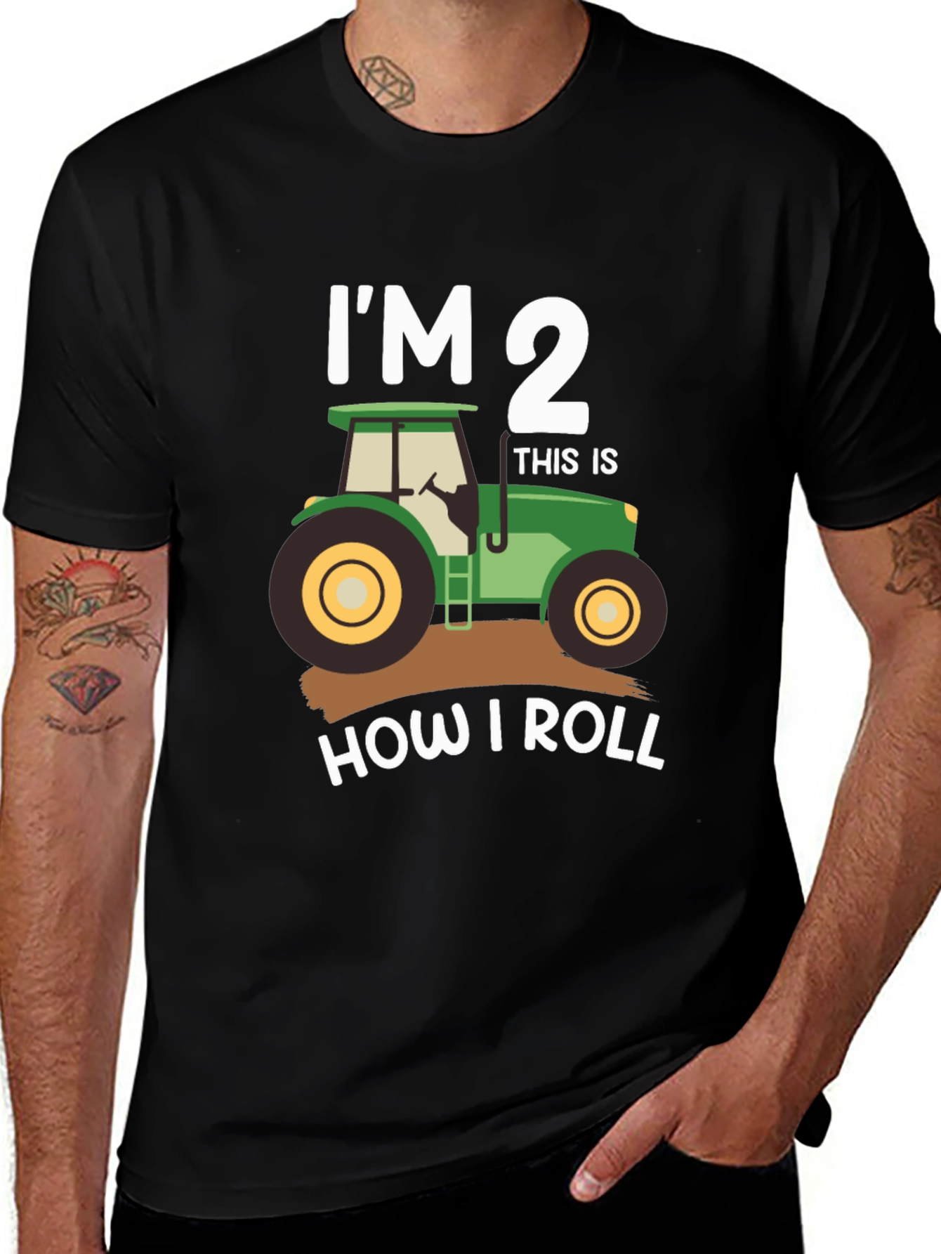 I'm 2 How I Roll Tractor T-Shirt