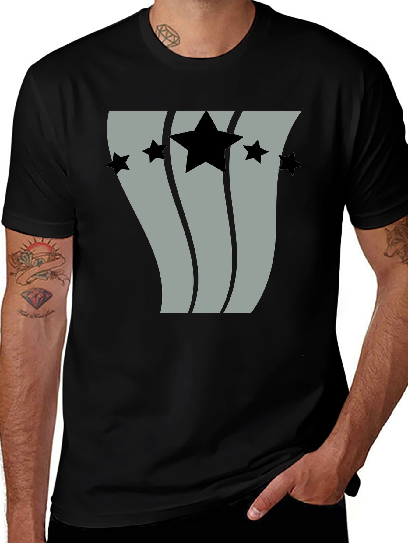 Variant 19 of Stars and Stripes Graphic Tee