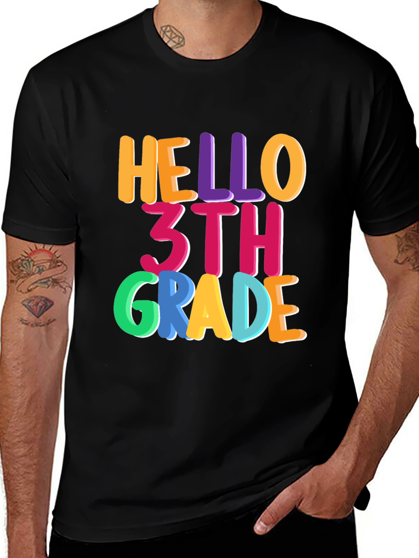 Hello 3rd Grade T-Shirt Back To School Kids