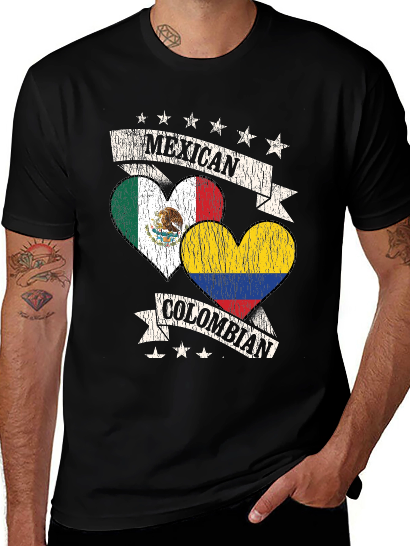 Mexican Colombian Pride T-Shirt