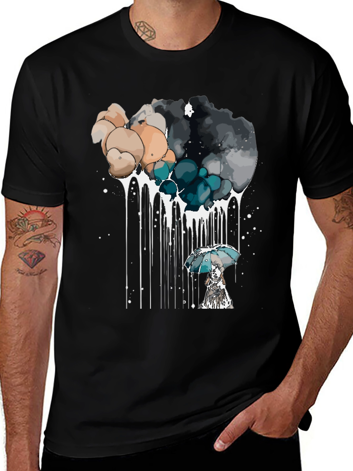 Variant 23 of Whimsical Weather T-Shirt - Cotton Blend