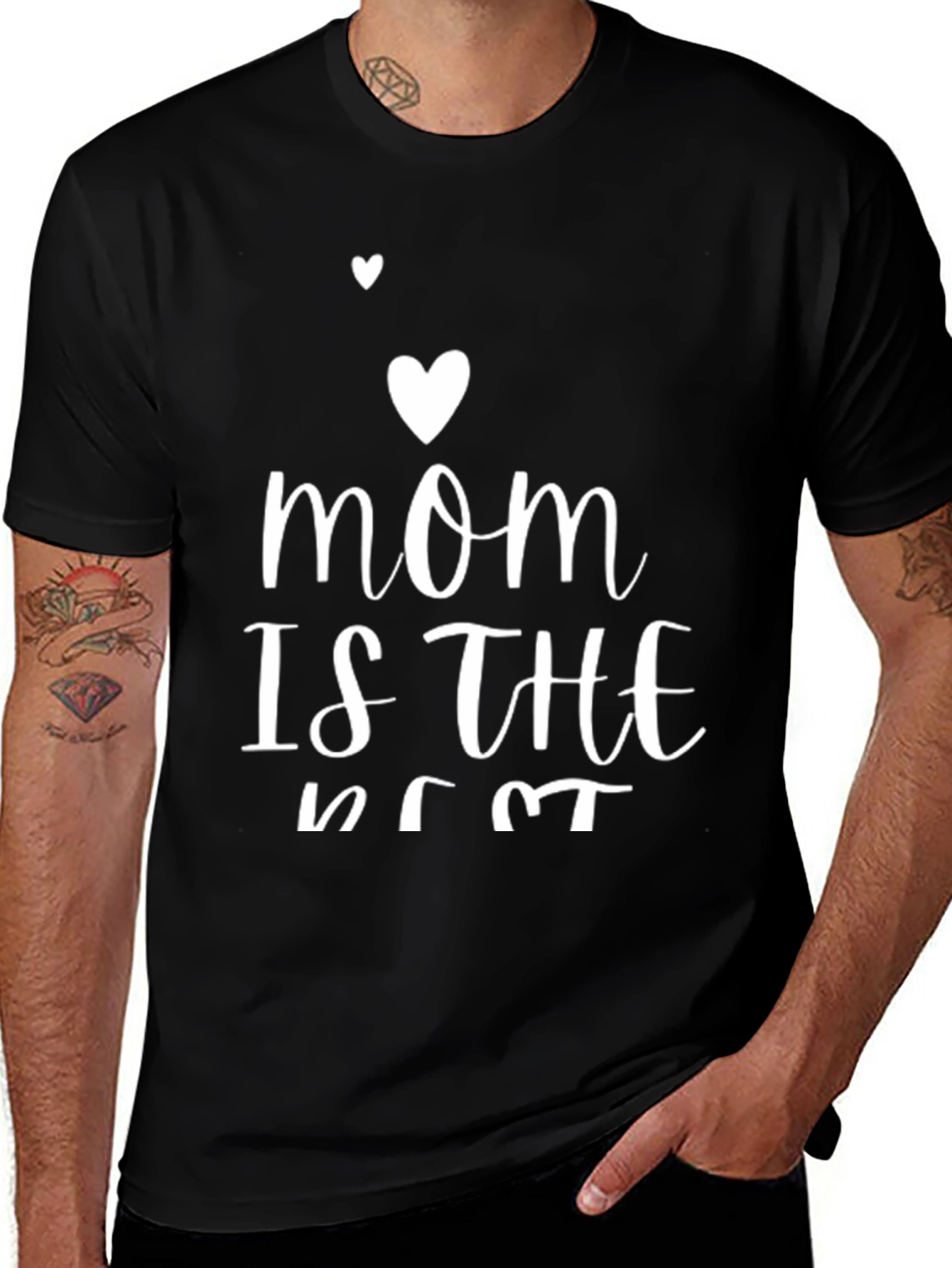 Variant 21 of I Heart Mom T-Shirt - Black