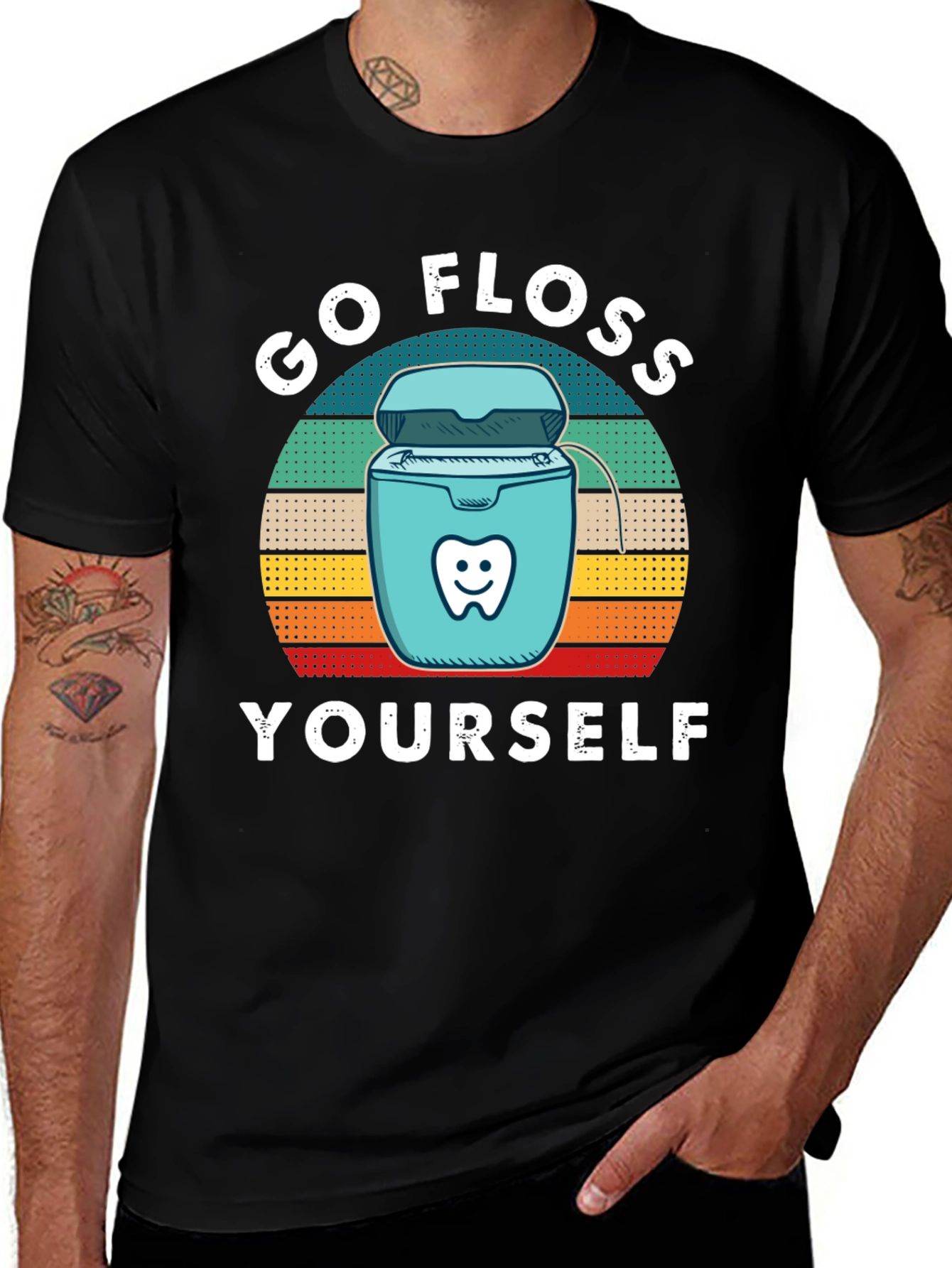 Go Floss Yourself T-Shirt Dental Hygiene Tee