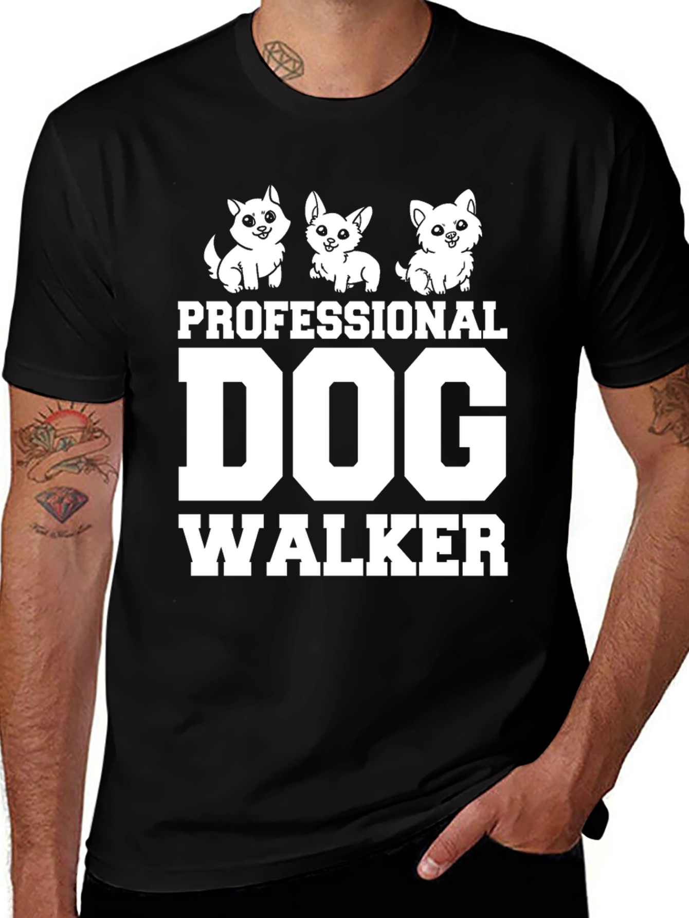 Variant 6 of Professional Dog Walker Graphic Tee