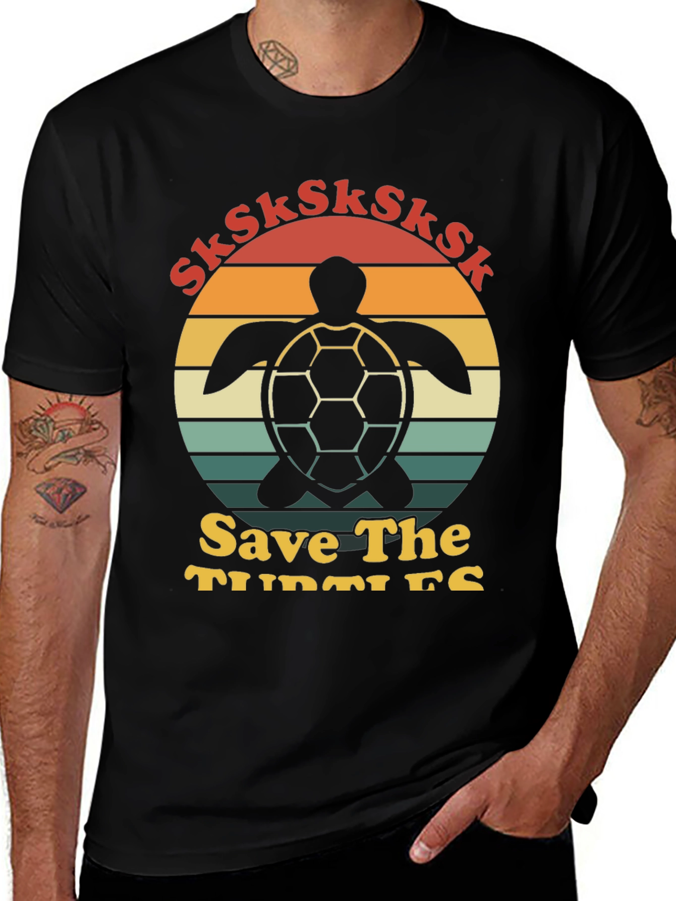 Variant 15 of Save The Turtles Graphic Tee