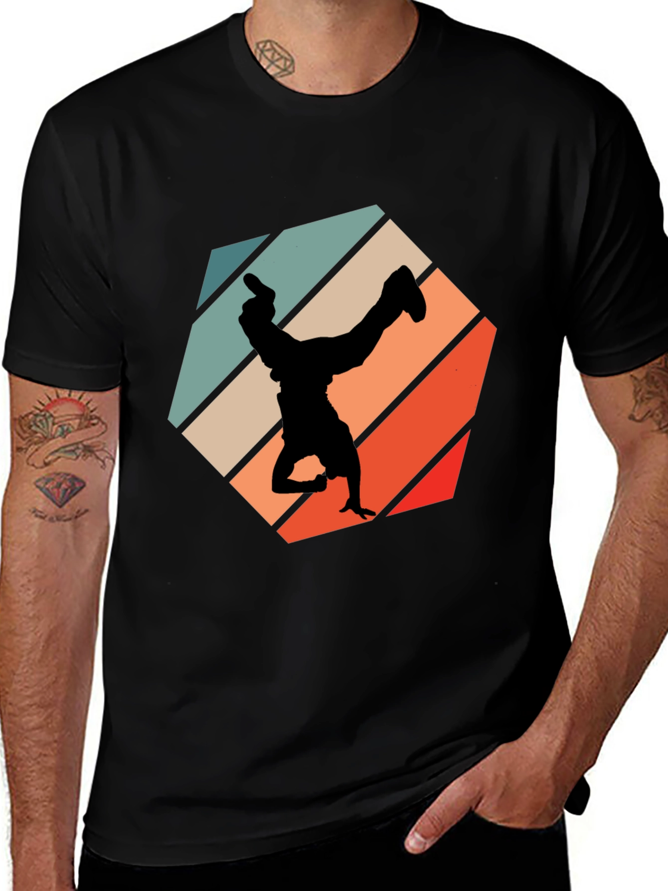 Variant 30 of Retro Breakdancer T-Shirt