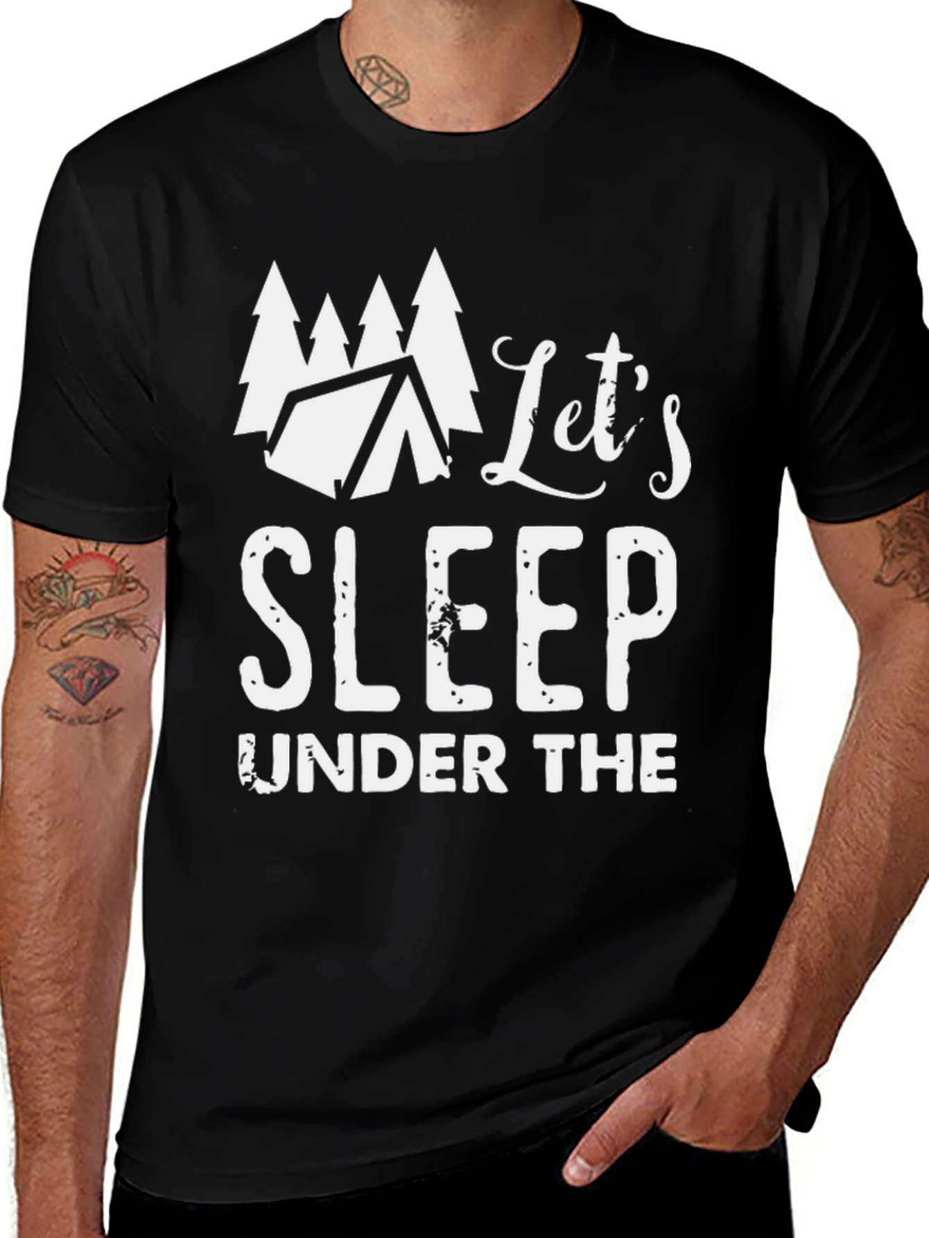 Variant 6 of Let's Sleep Under the Stars T-Shirt