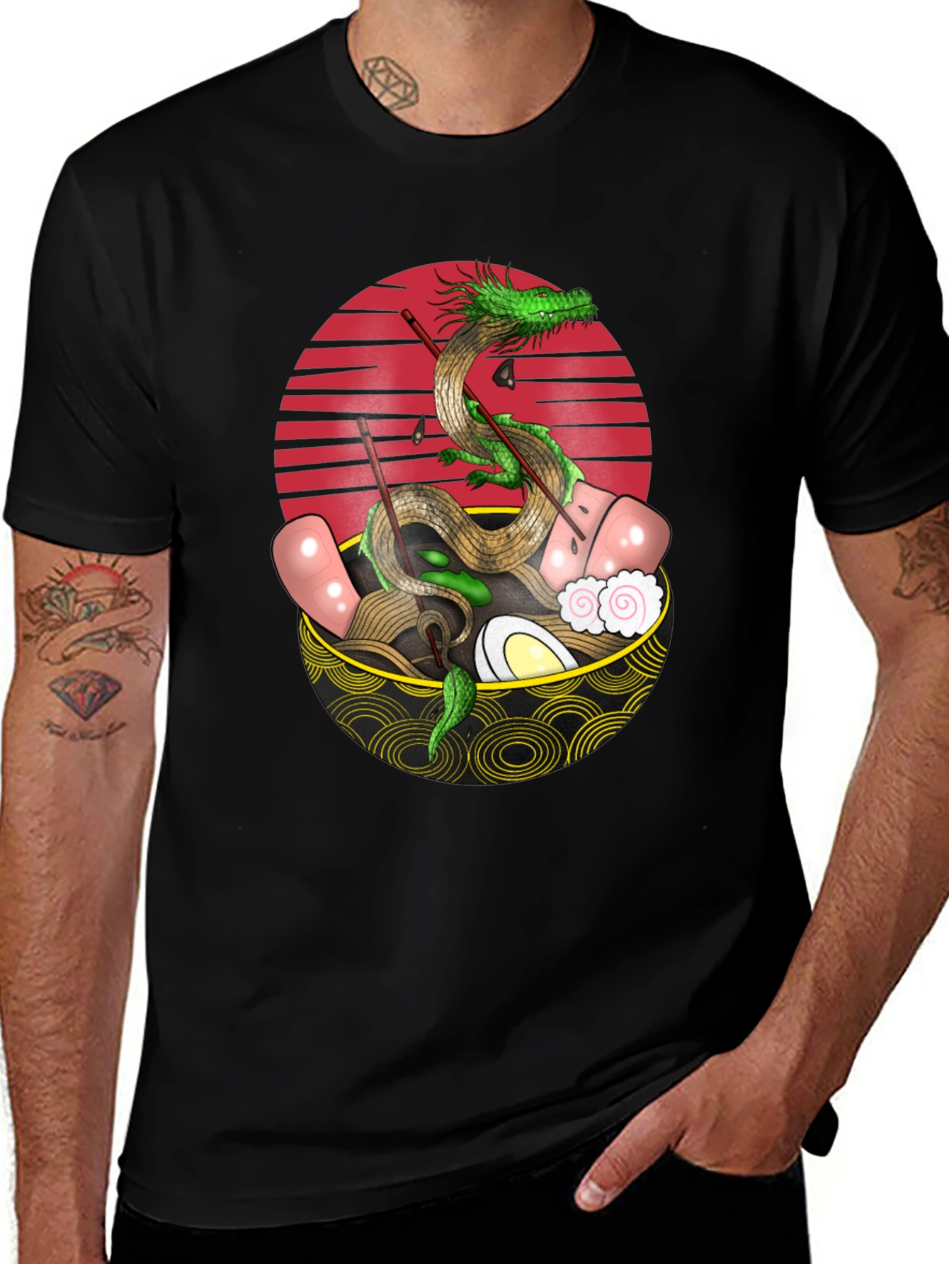 Variant 14 of Dragon Ramen Bowl T-Shirt