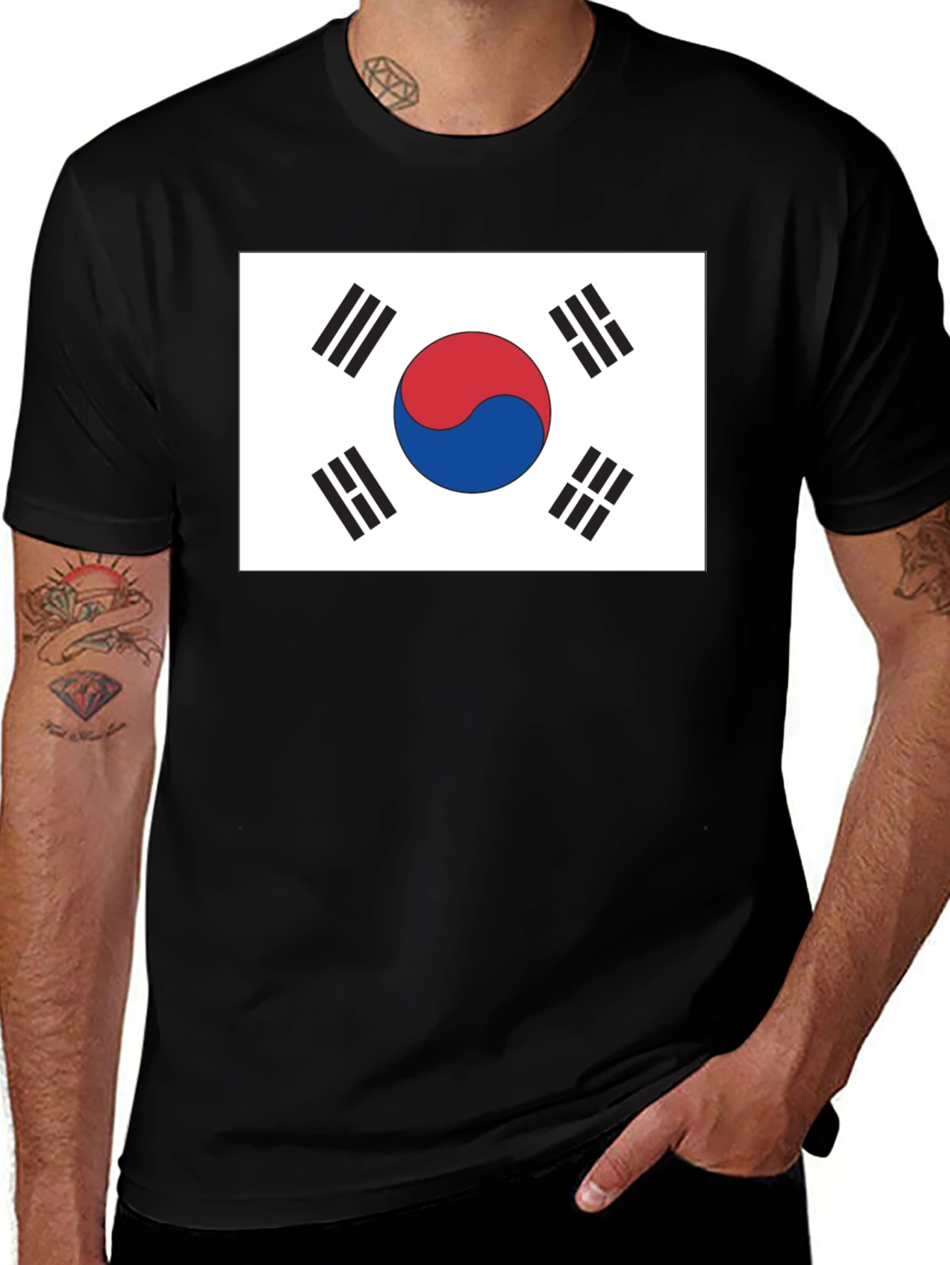 South Korea Flag Graphic T-Shirt