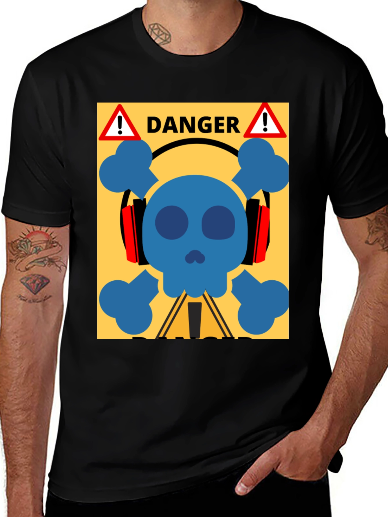 Danger Skull T-Shirt - Graphic Tee
