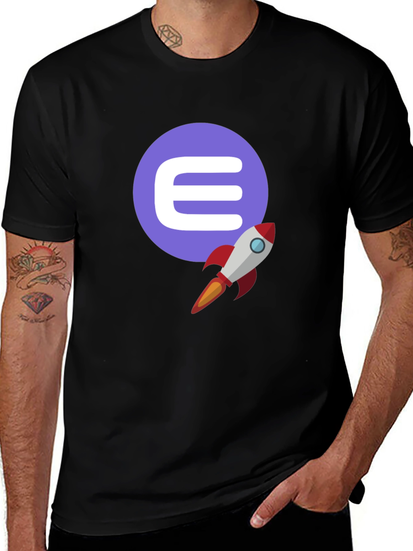 Variant 7 of Enigma Rocket T-Shirt