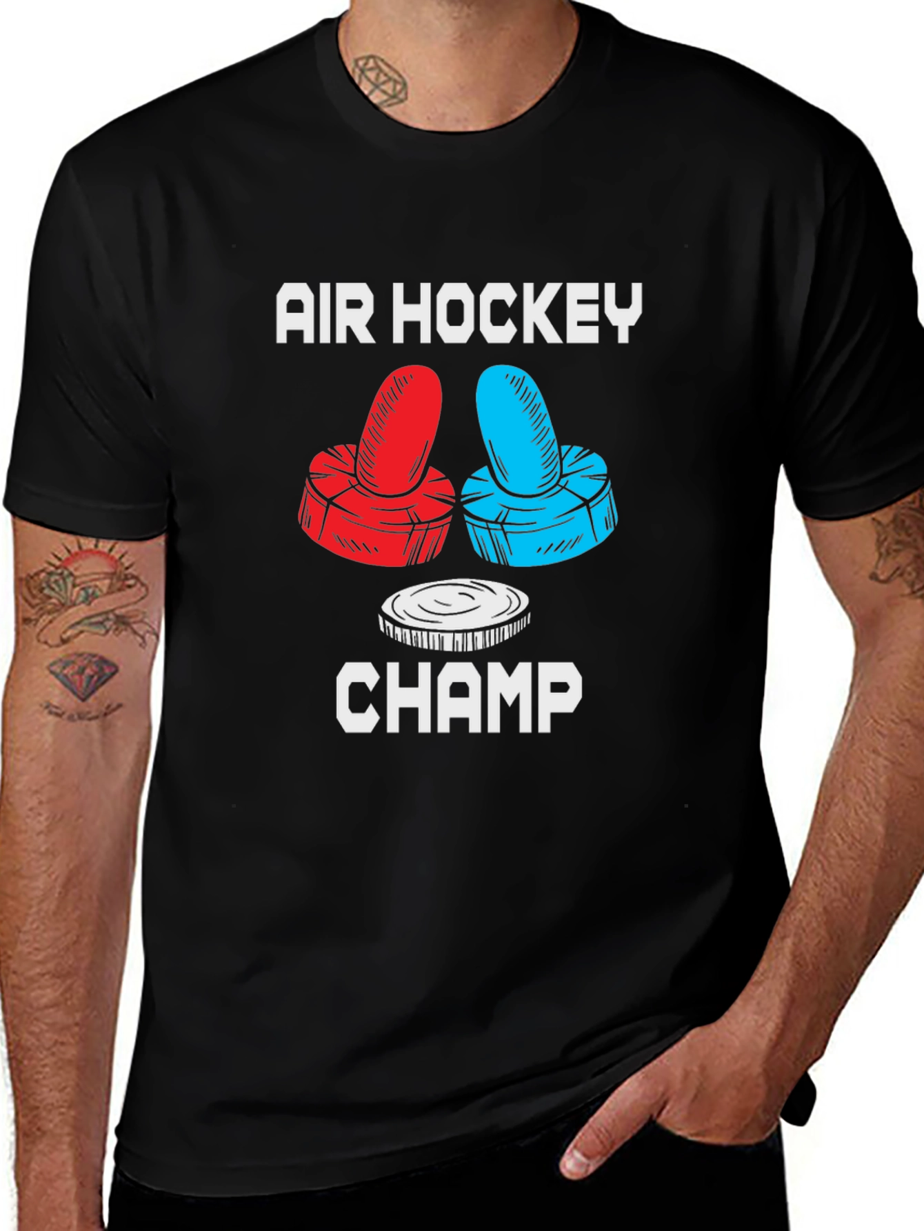 Variant 5 of Air Hockey Champ Graphic T-Shirt