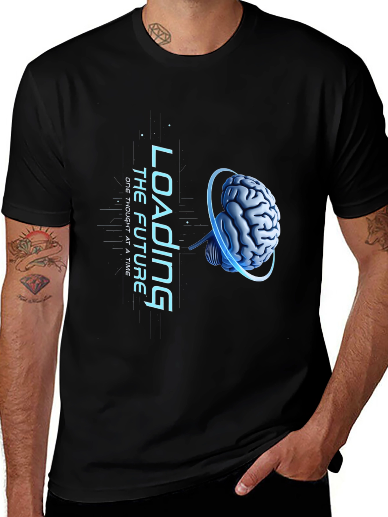 Variant 9 of Loading the Future Brain T-Shirt