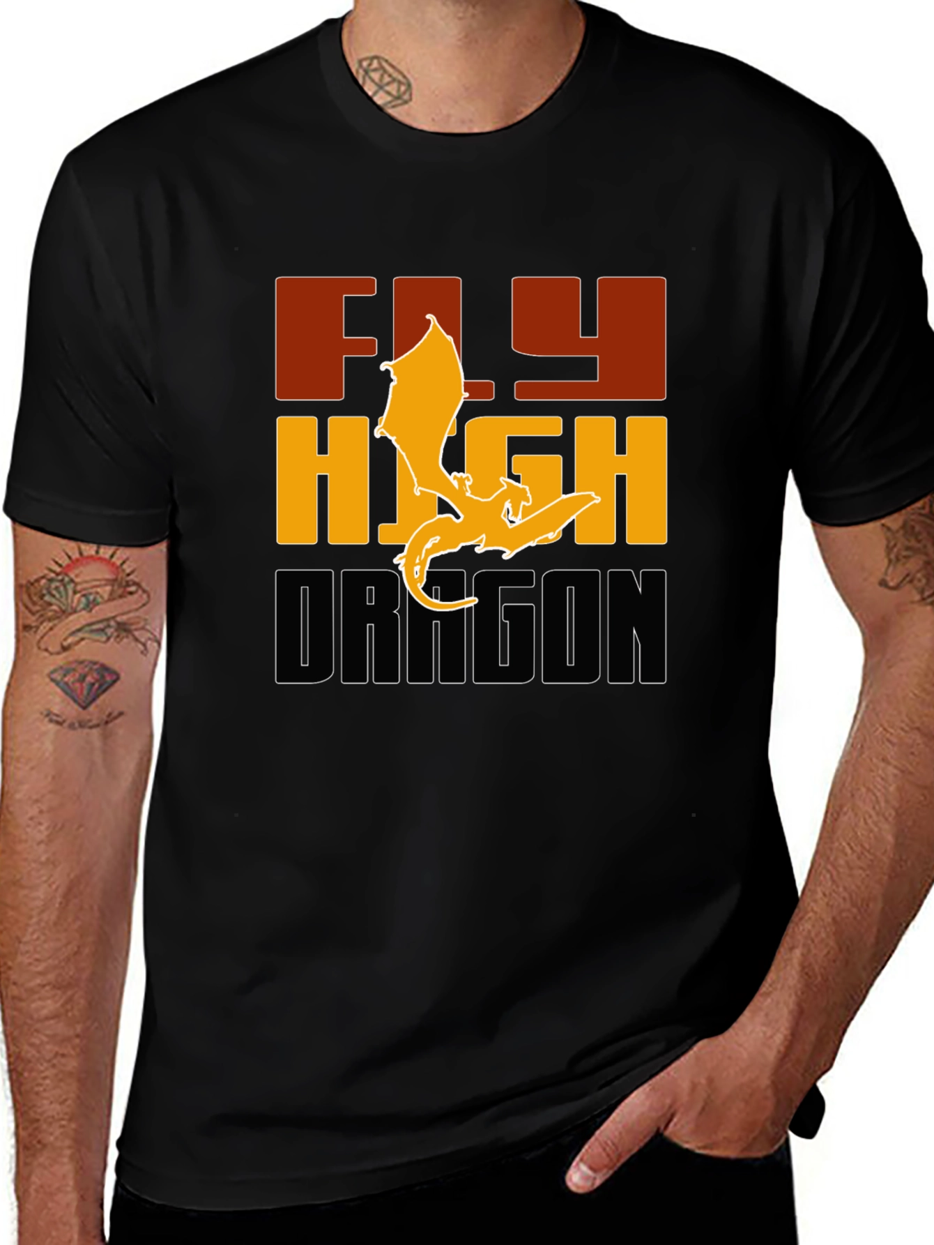 Variant 19 of Fly High Dragon Graphic Tee - Bold & Stylish
