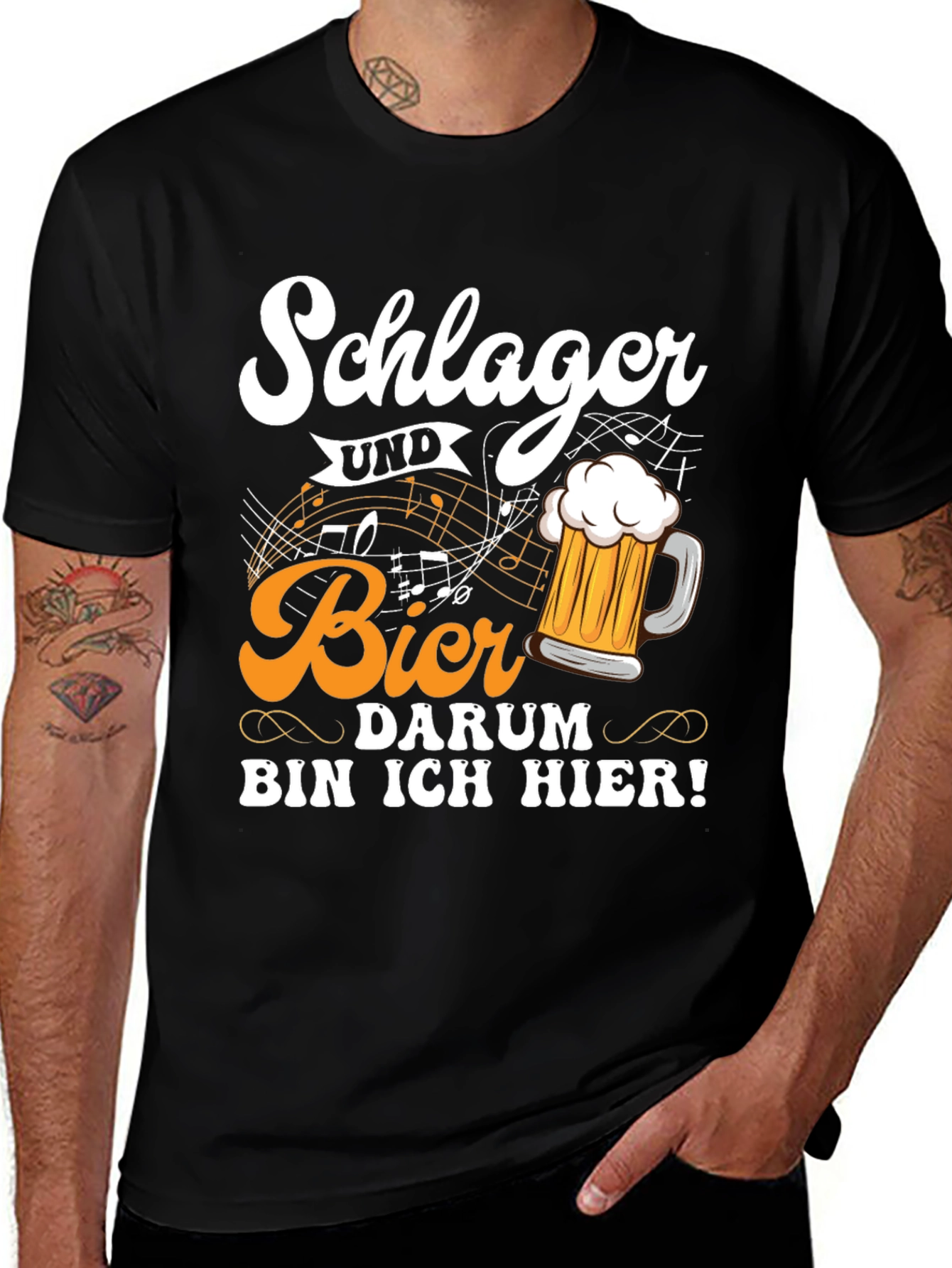 Variant 23 of Schlager Und Bier T-Shirt