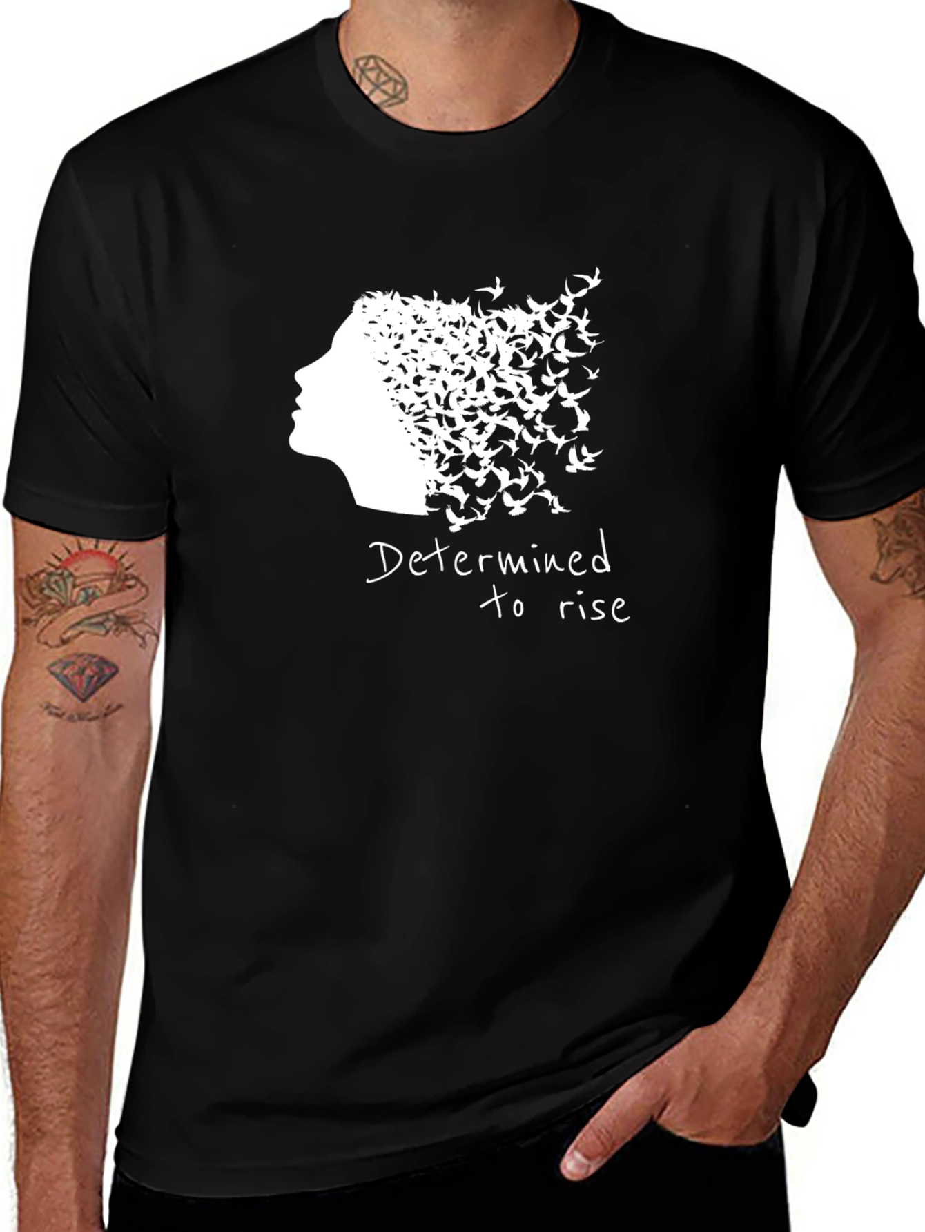 Variant 15 of Determined to Rise Graphic Tee