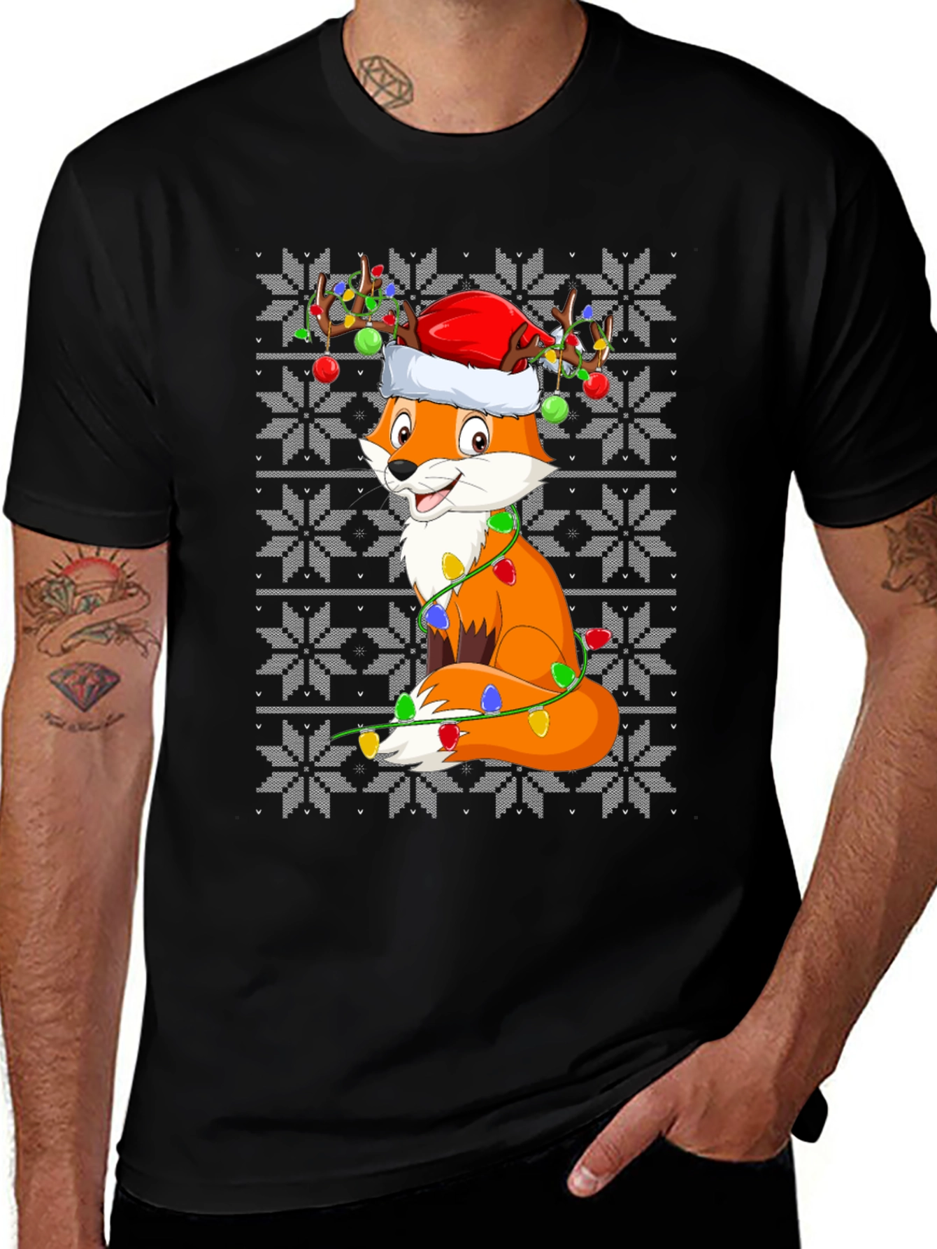 Festive Fox Christmas T-Shirt