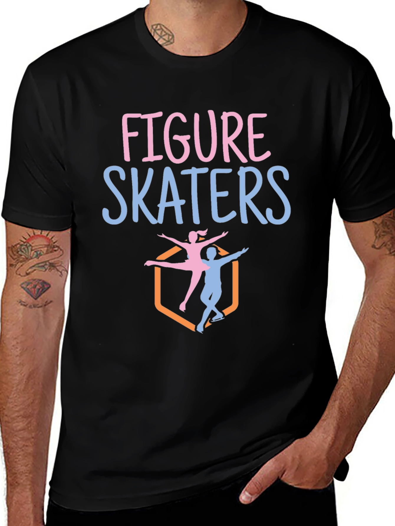 Variant 22 of Figure Skaters Graphic Tee - Ice Skating Apparel