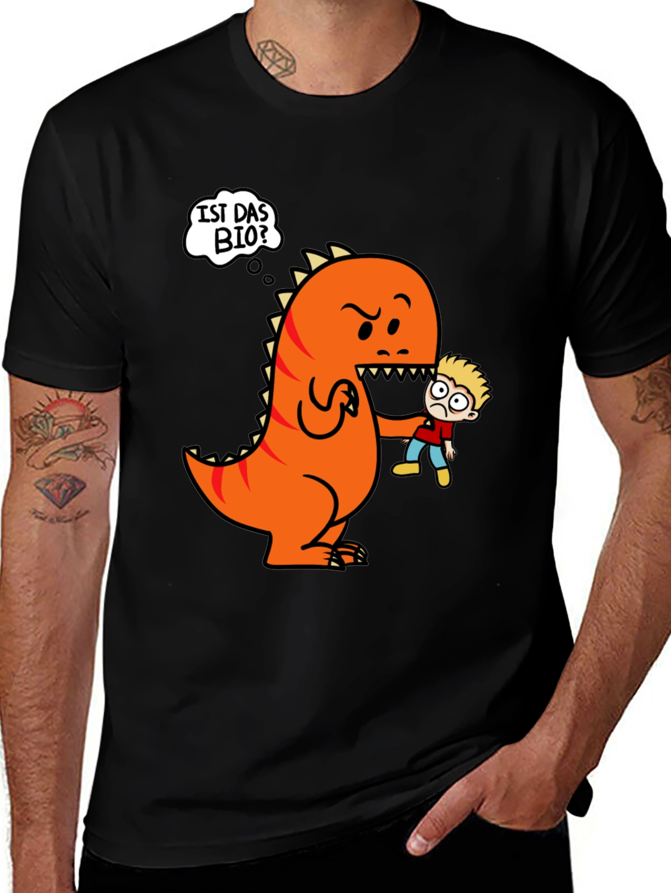 Variant 29 of Funny Dinosaur 'Ist Das Bio?' T-Shirt
