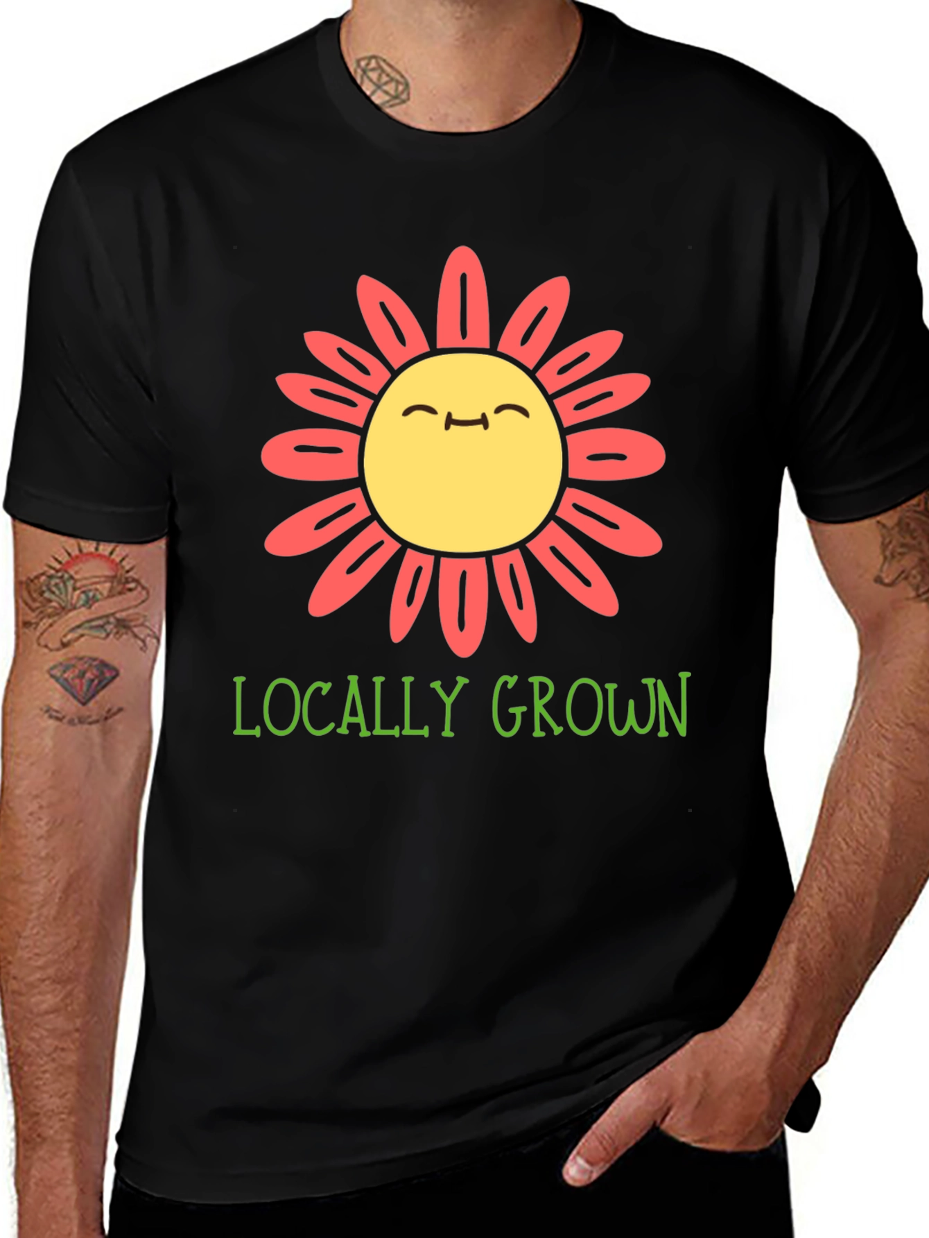 Variant 11 of Locally Grown Flower Graphic Tee