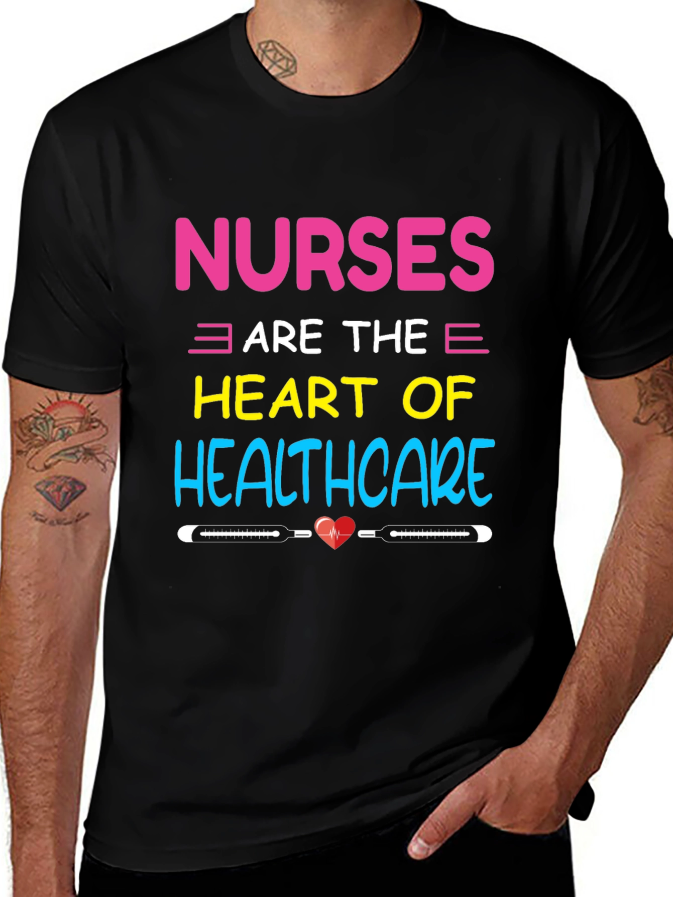 Variant 5 of Nurses are the Heart of Healthcare T-Shirt