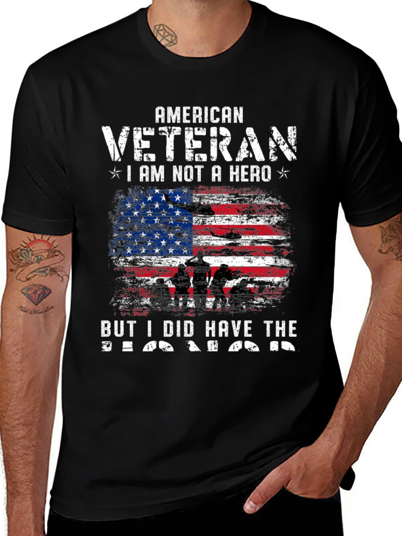 American Veteran T-Shirt - Honor Design