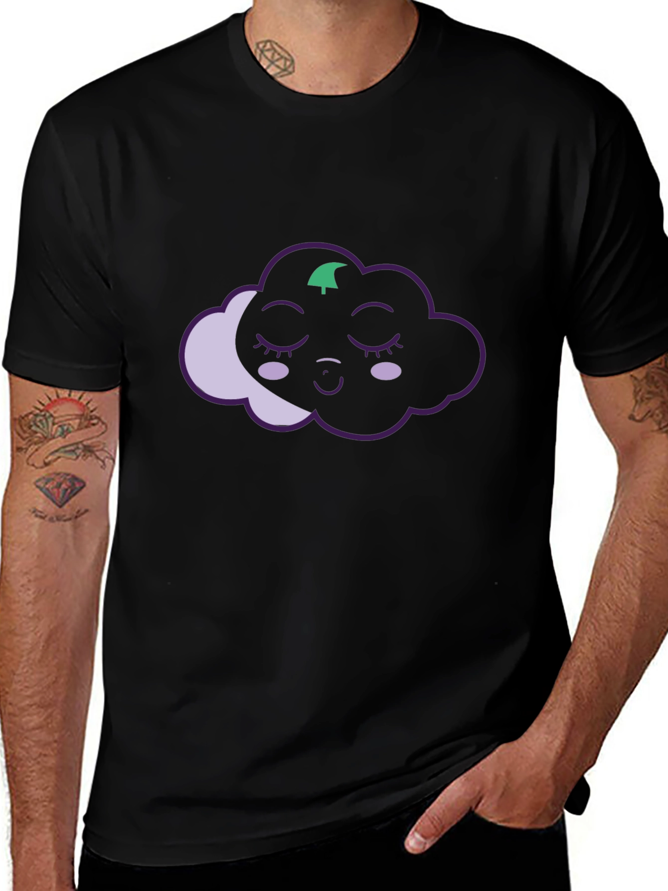 Cute Cloud T-Shirt - Relaxed Sleepy Design
