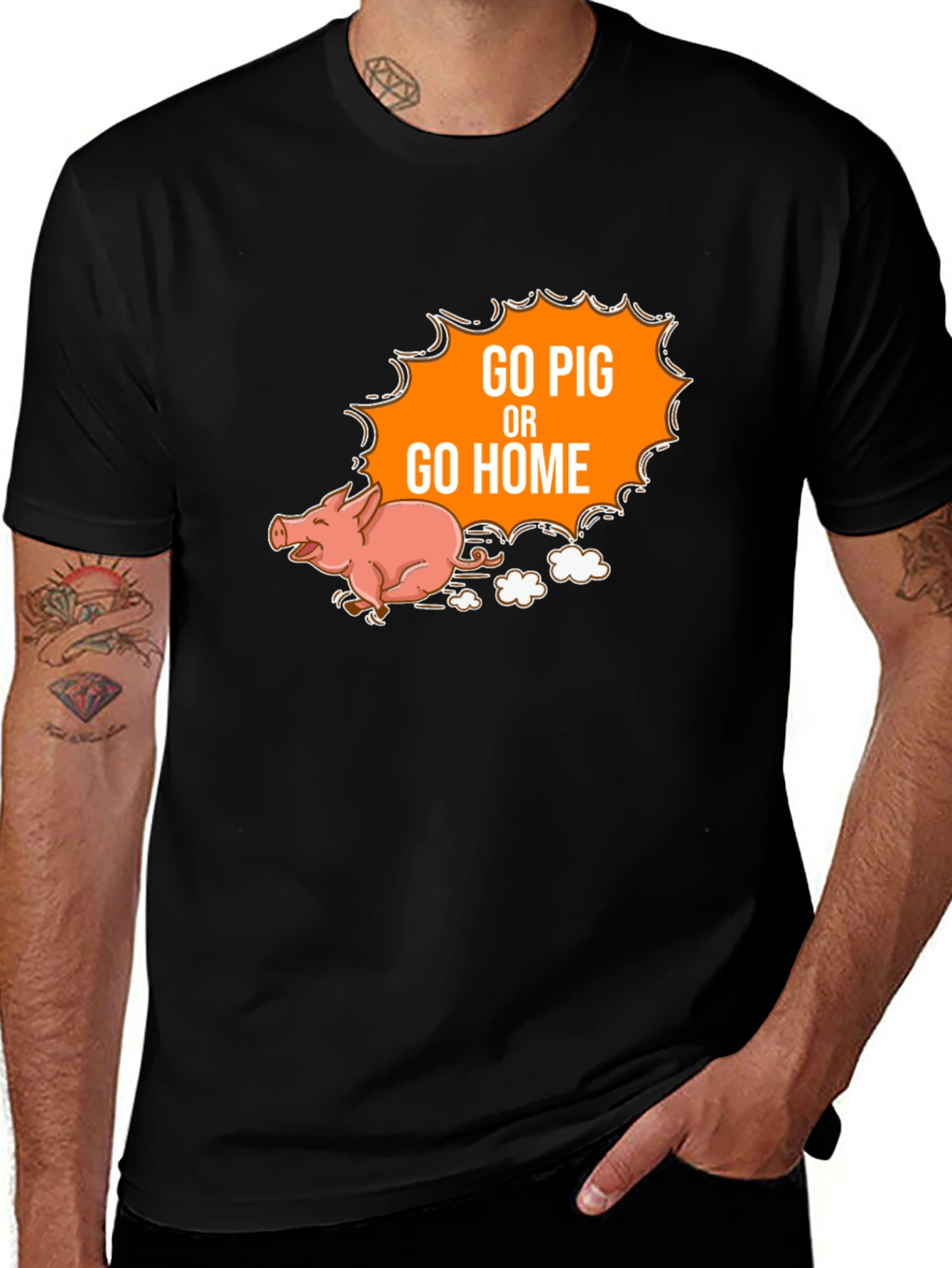 Variant 28 of Go Pig Or Go Home Tee