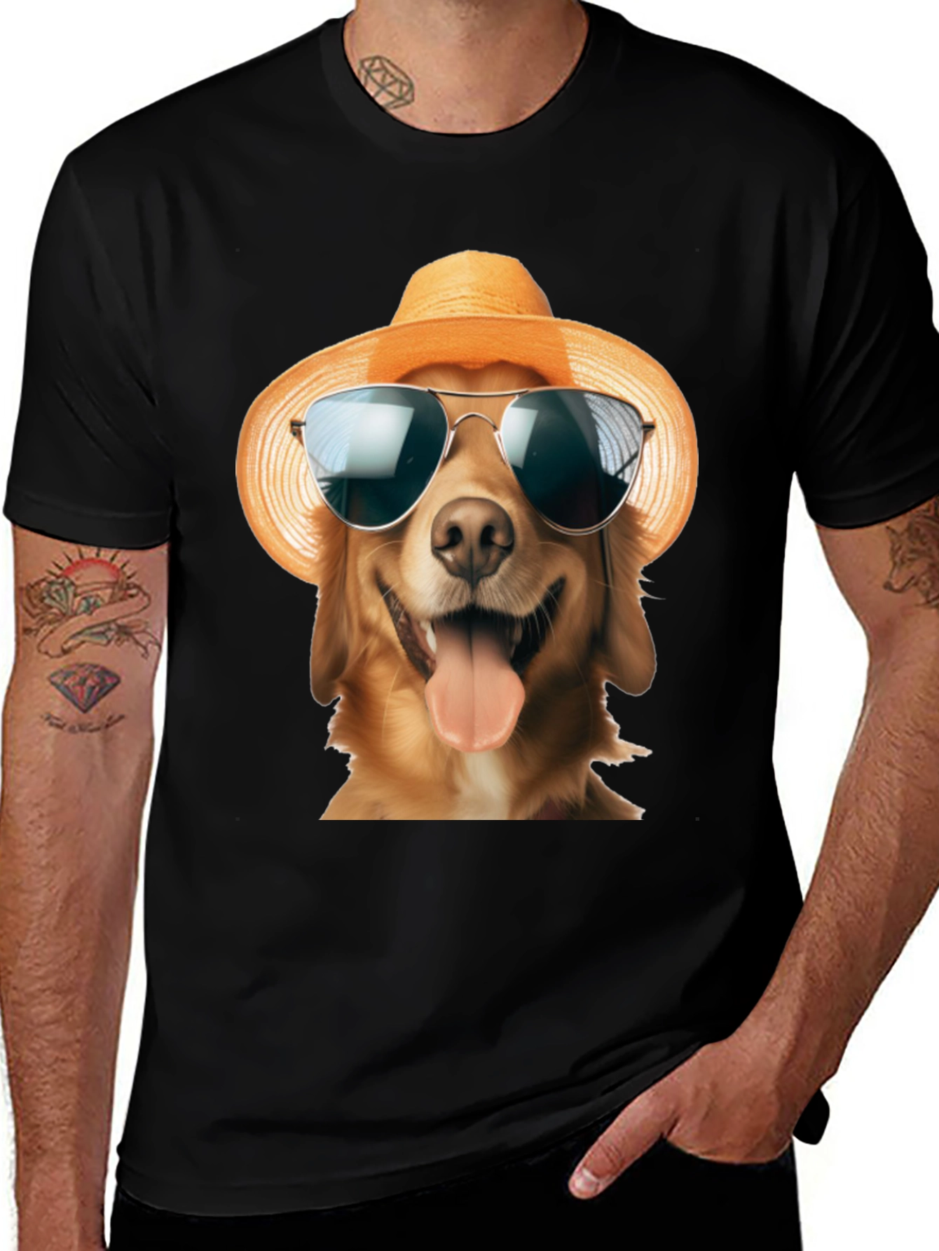 Variant 13 of Dog in Hat Graphic Tee