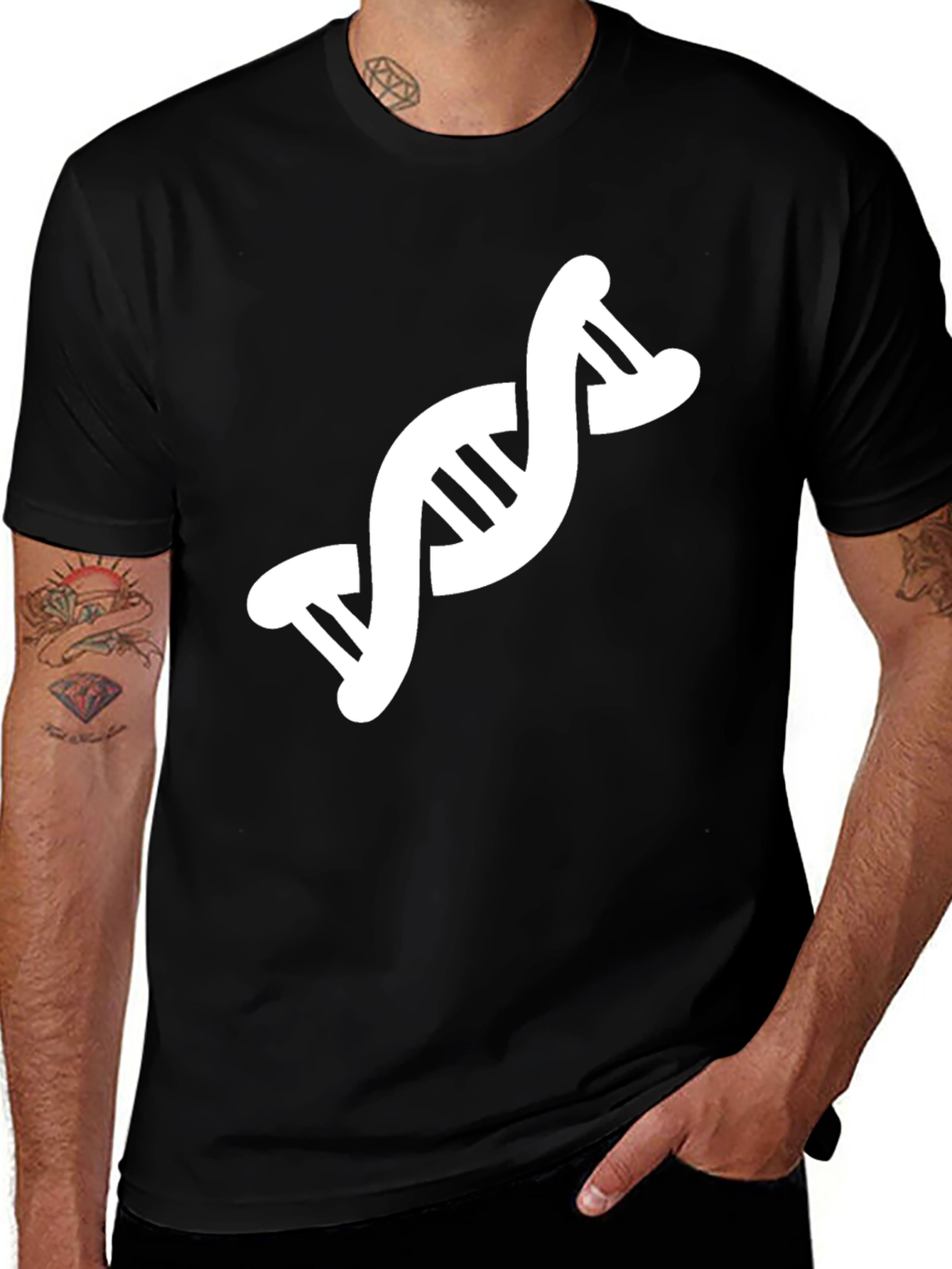DNA Graphic Tee - Modern Science Shirt