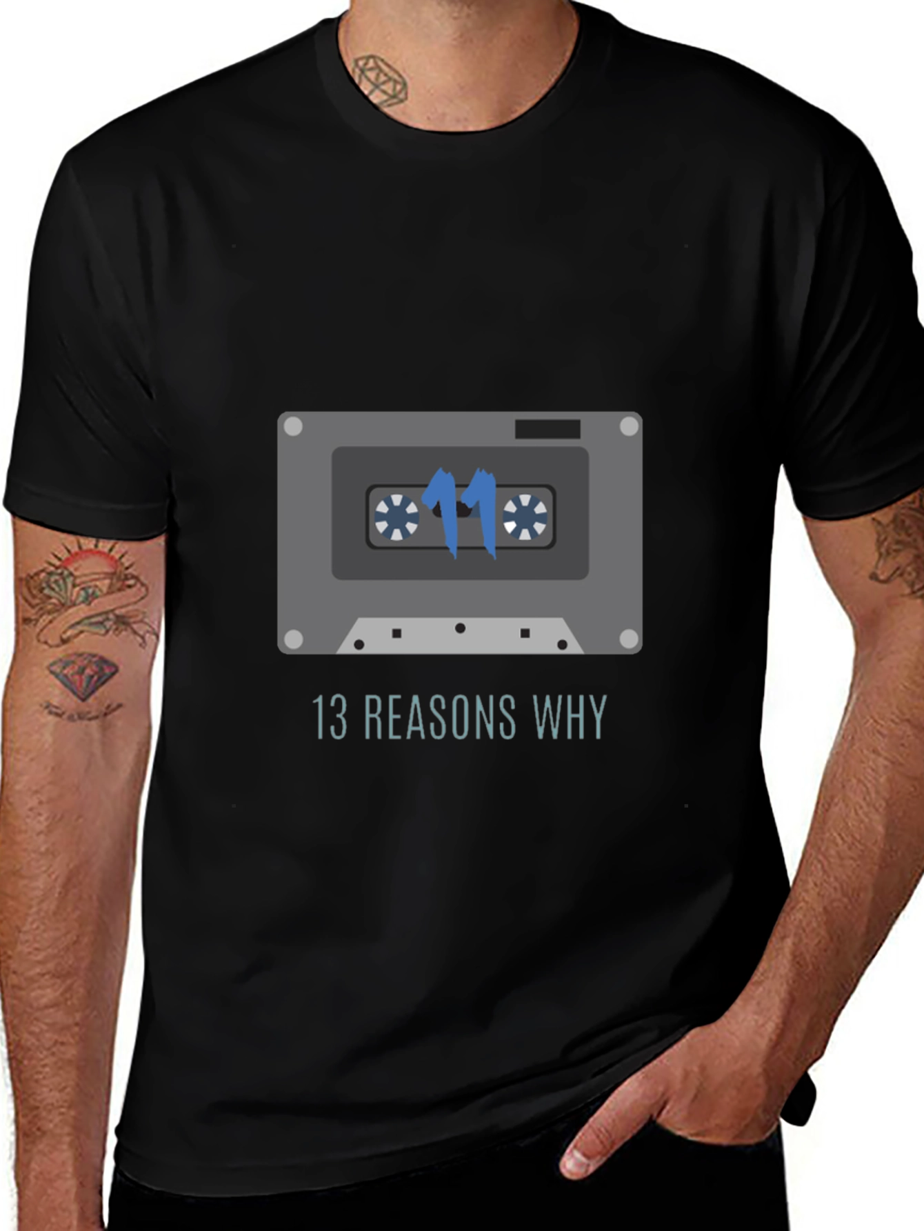 13 Reasons Why Cassette Tape Graphic T-Shirt